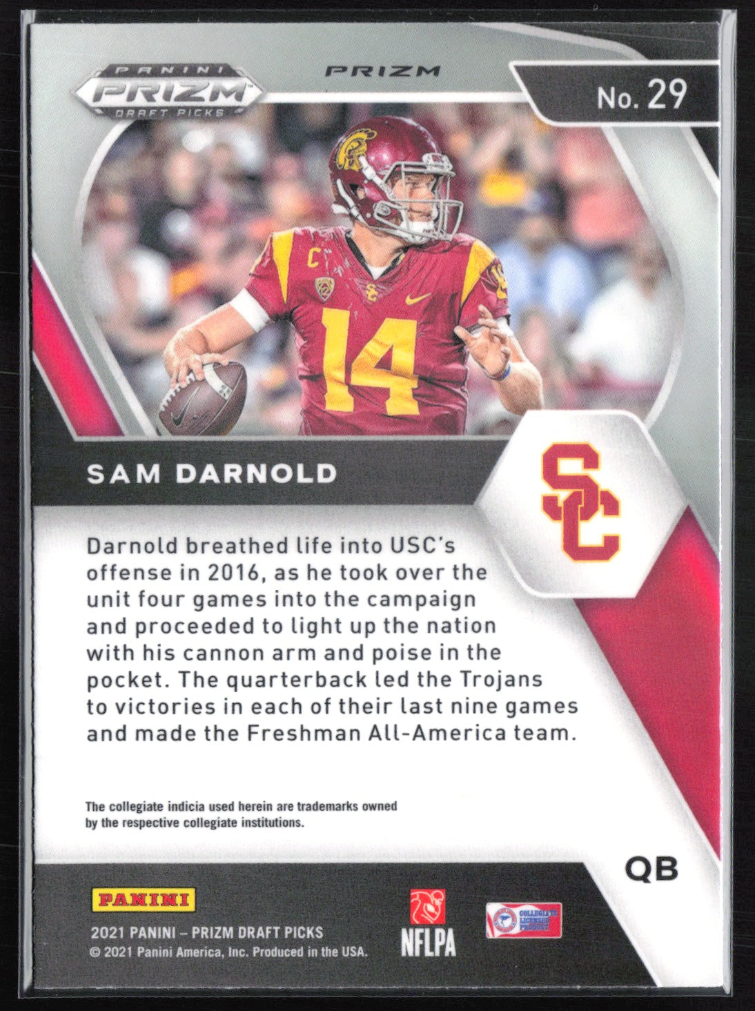 Sam Darnold Green Prizm
