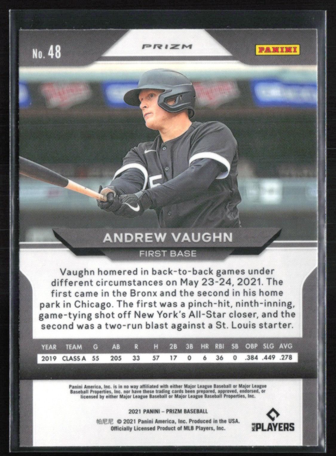 Andrew Vaughn RC Purple