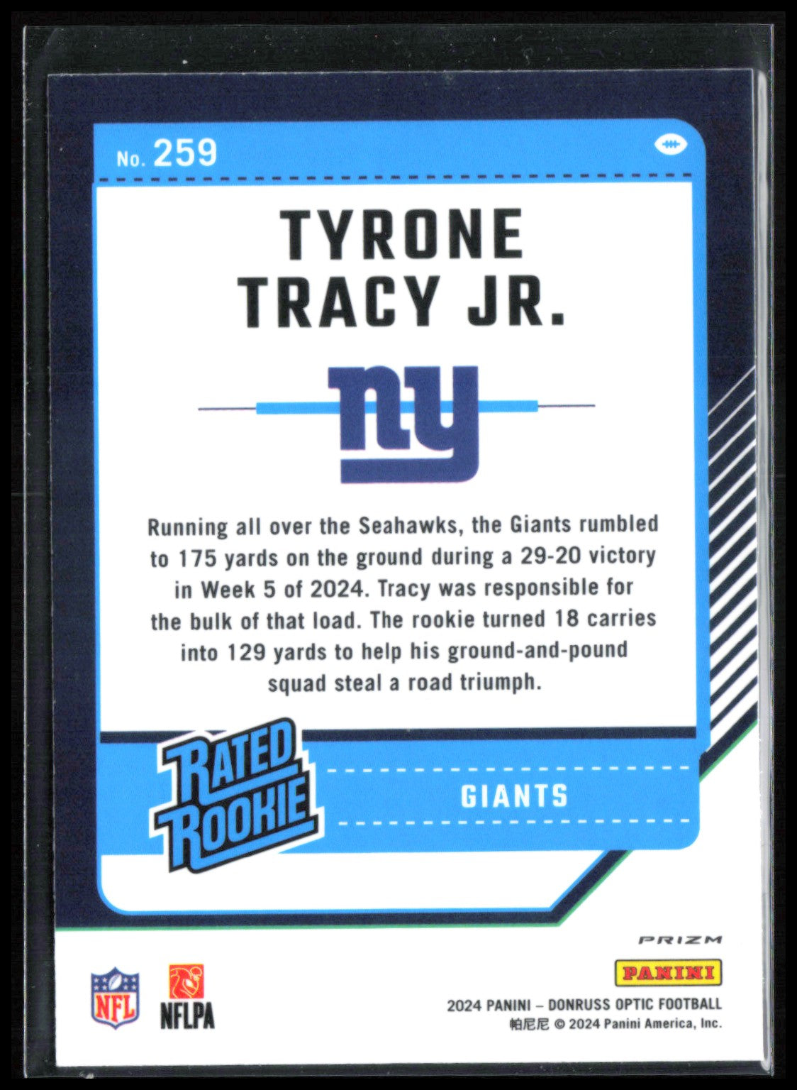 Tyrone Tracy Jr. RC Blue Hyper