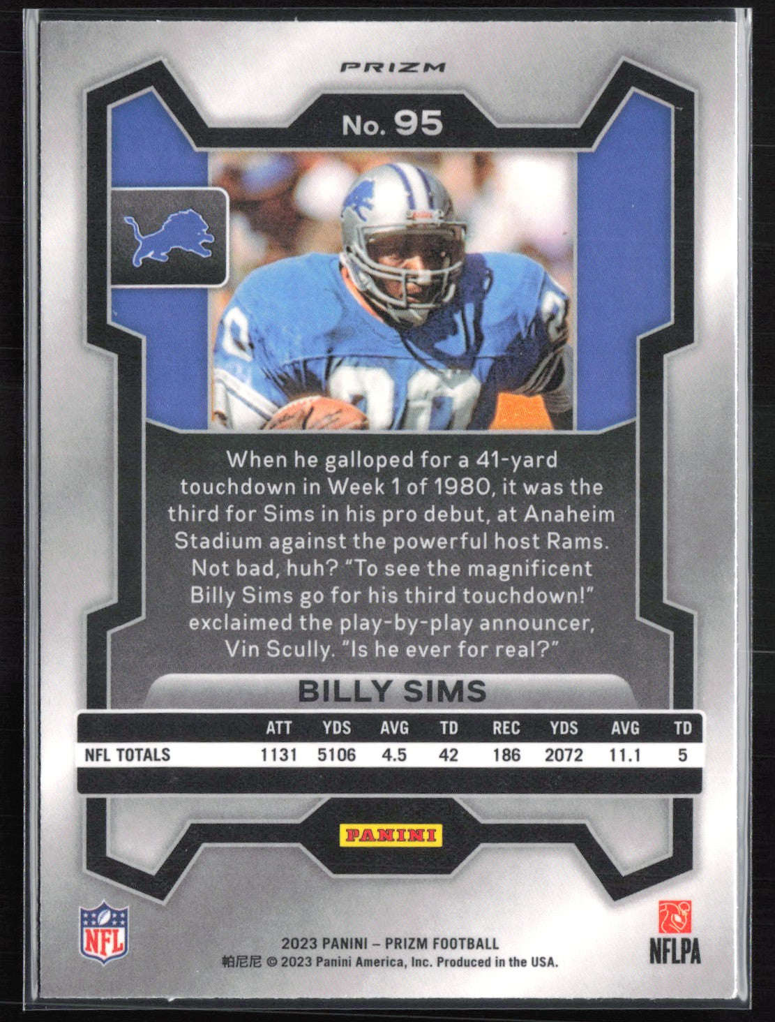 Billy Sims Orange Disco