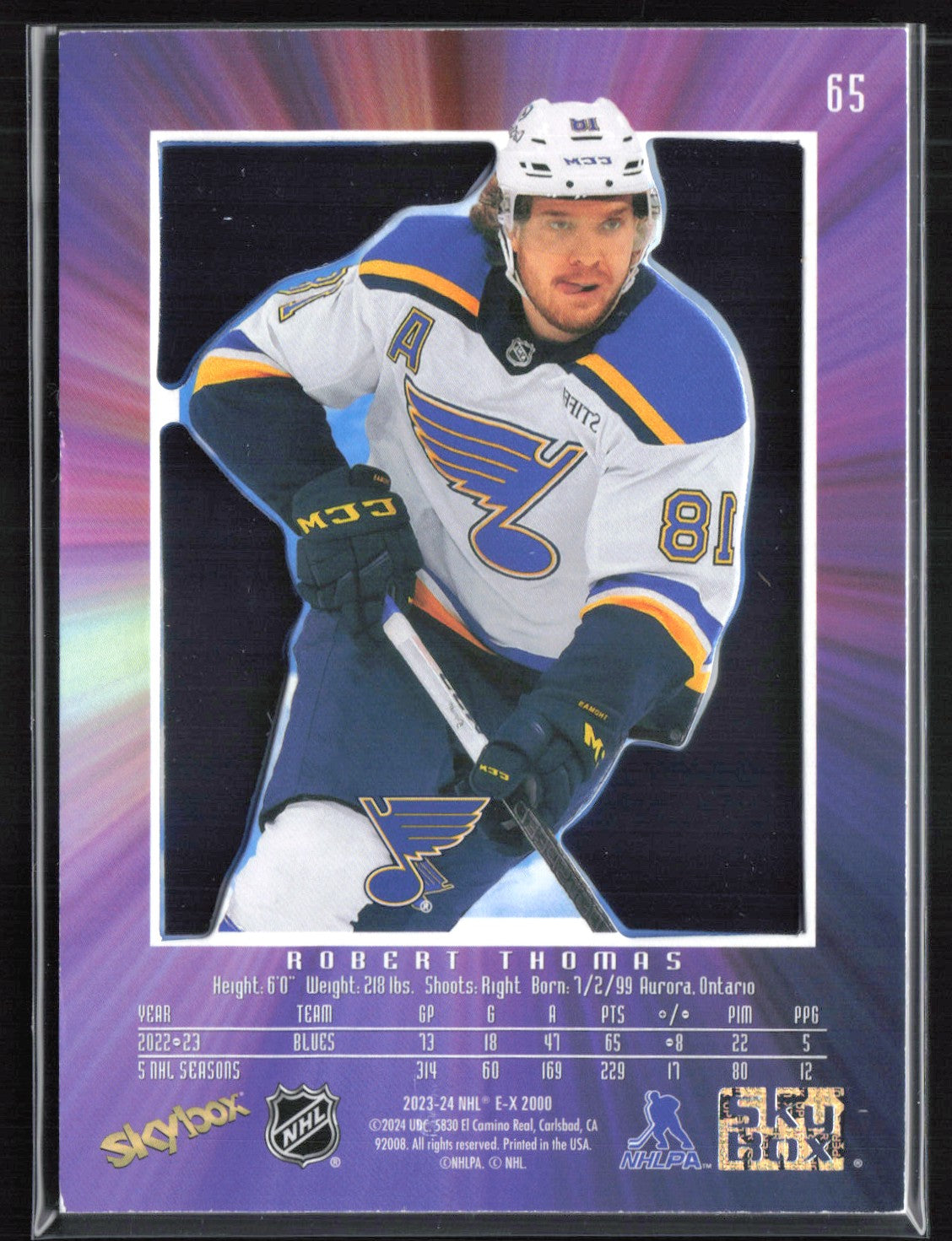 Robert Thomas /499 2023-24 NHL Ex2000