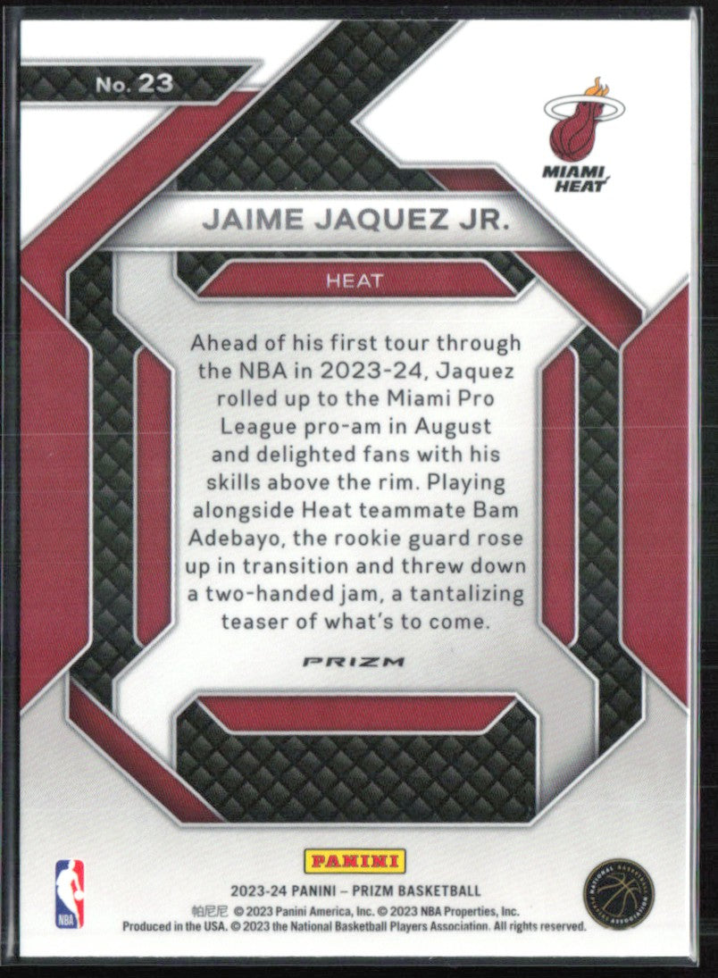 Jaime Jaquez Jr. Green Prizm Emergent