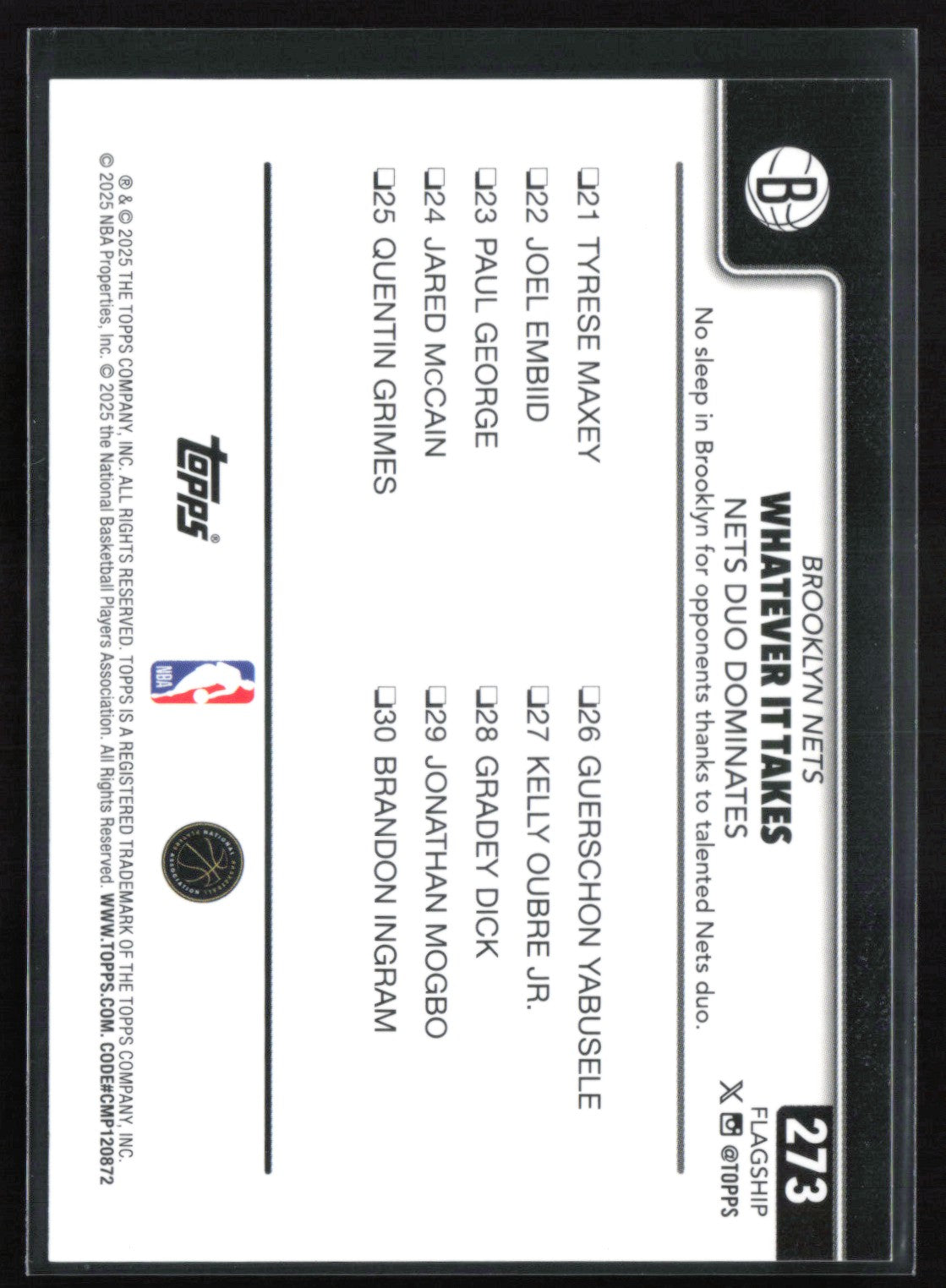 Whatever It Takes: Nets Duo Dominates Silver Foil