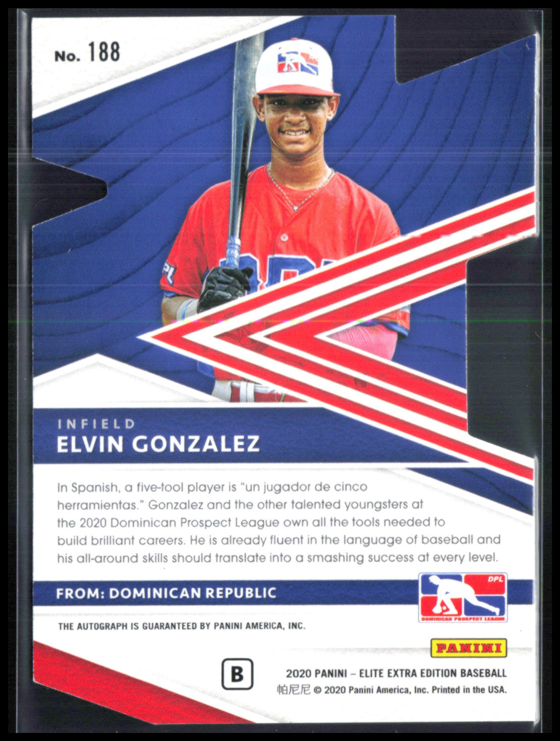 Elvin Gonzalez Auto /40 Red Die-Cut
