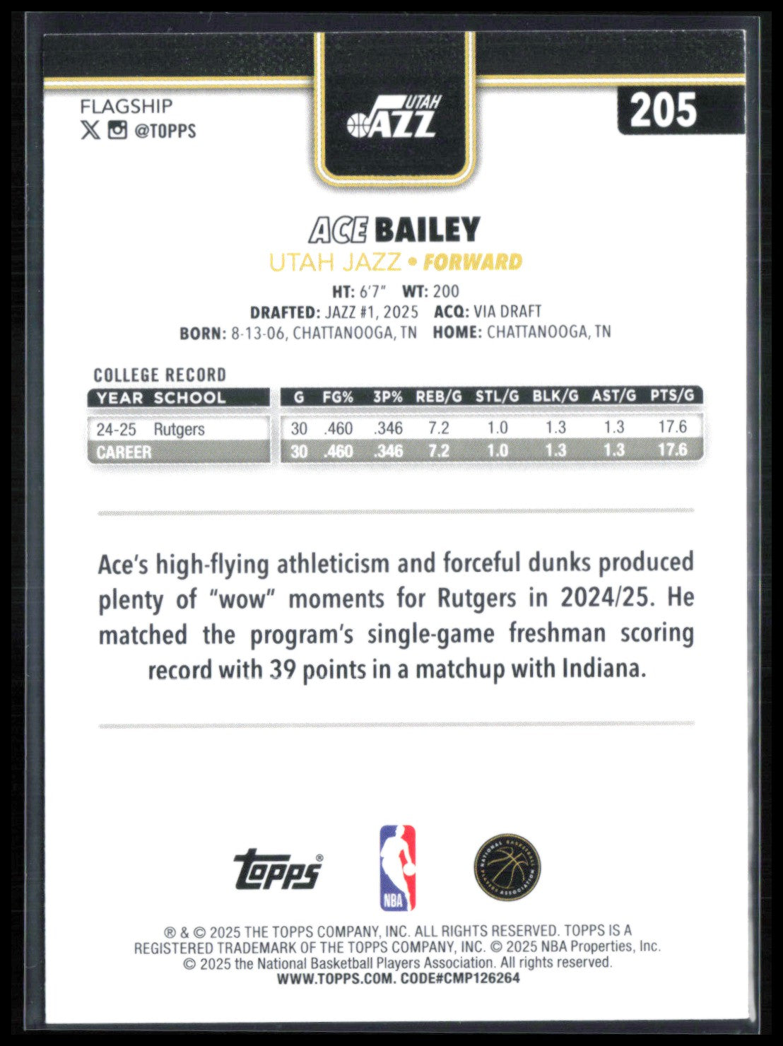 Ace Bailey RC Blackout