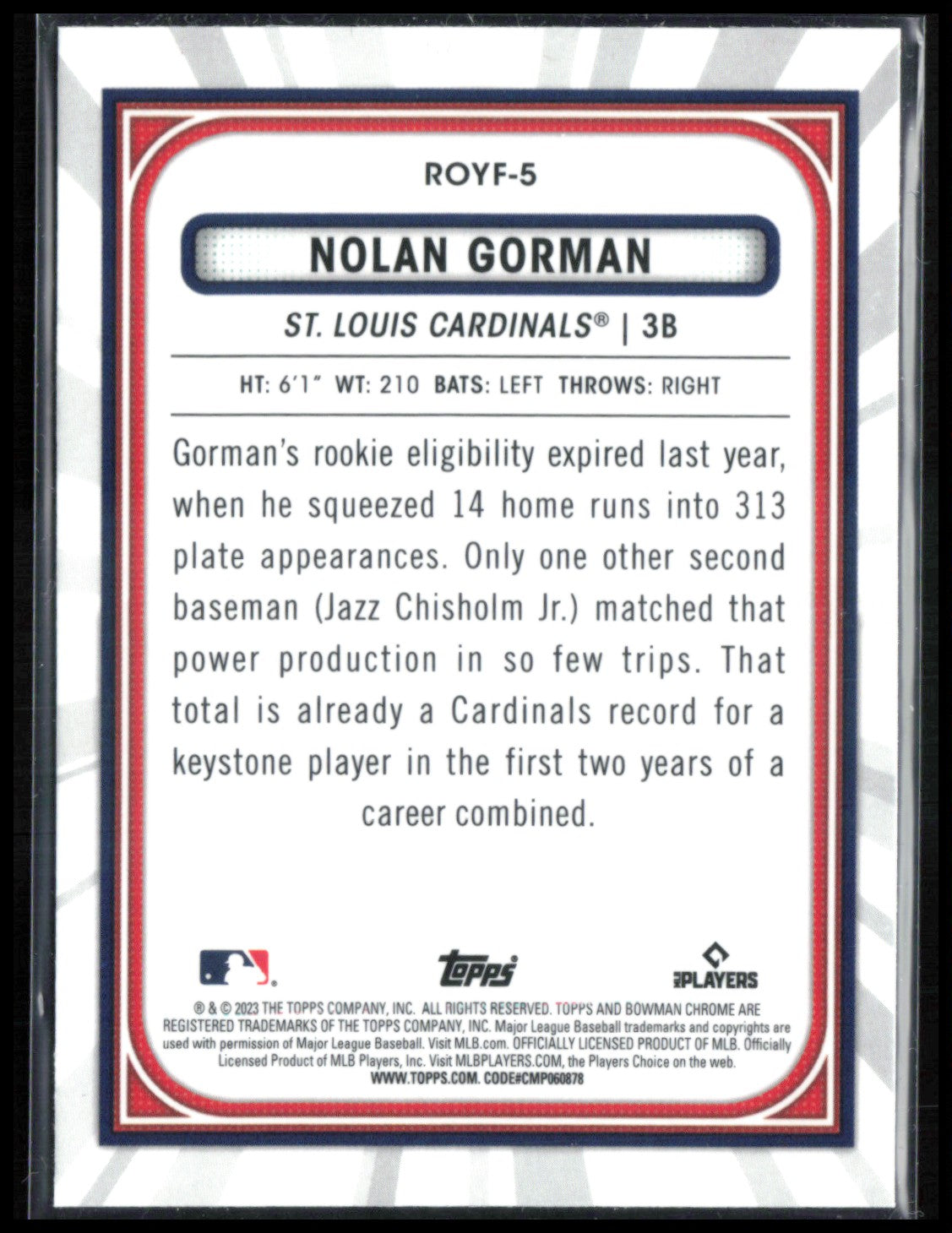 Nolan Gorman RC Mojo