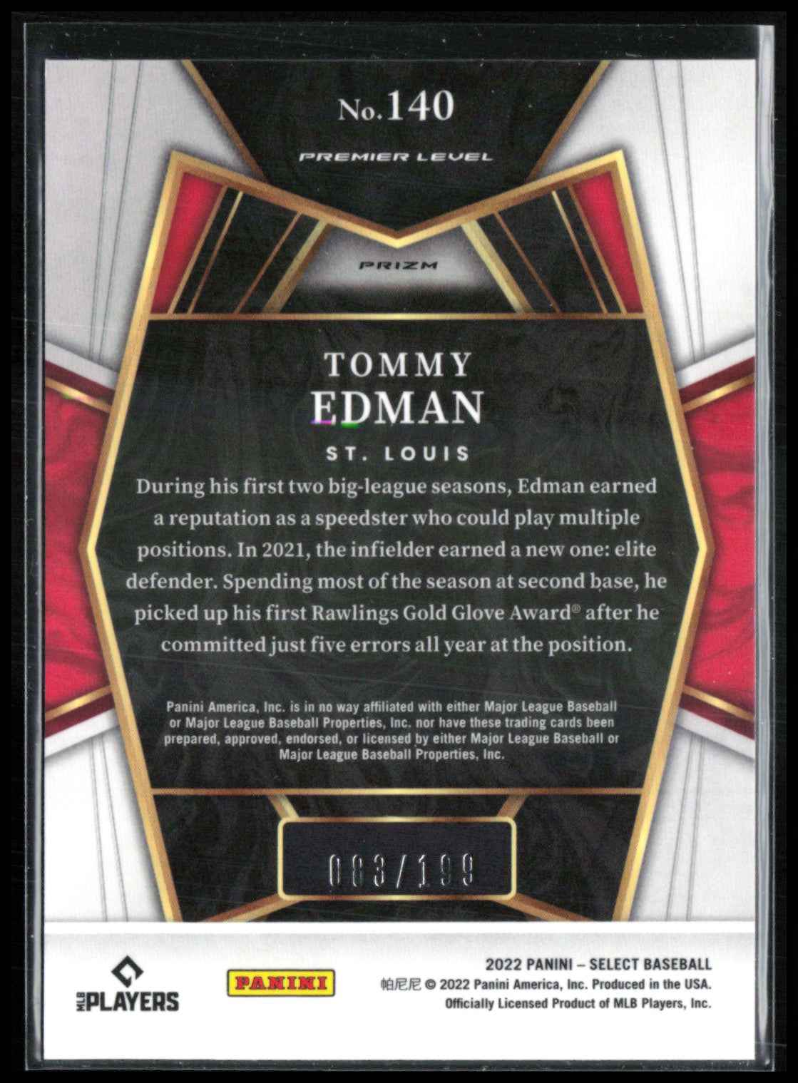 Tommy Edman Red /199