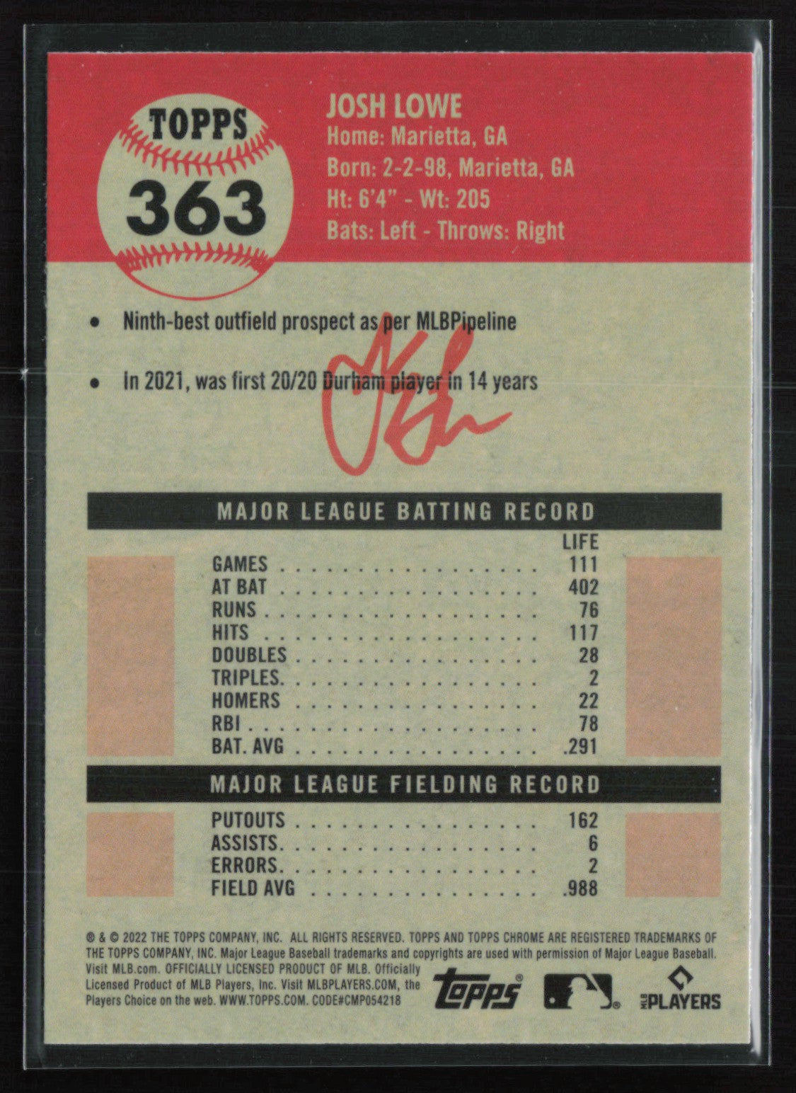 Josh Lowe RC