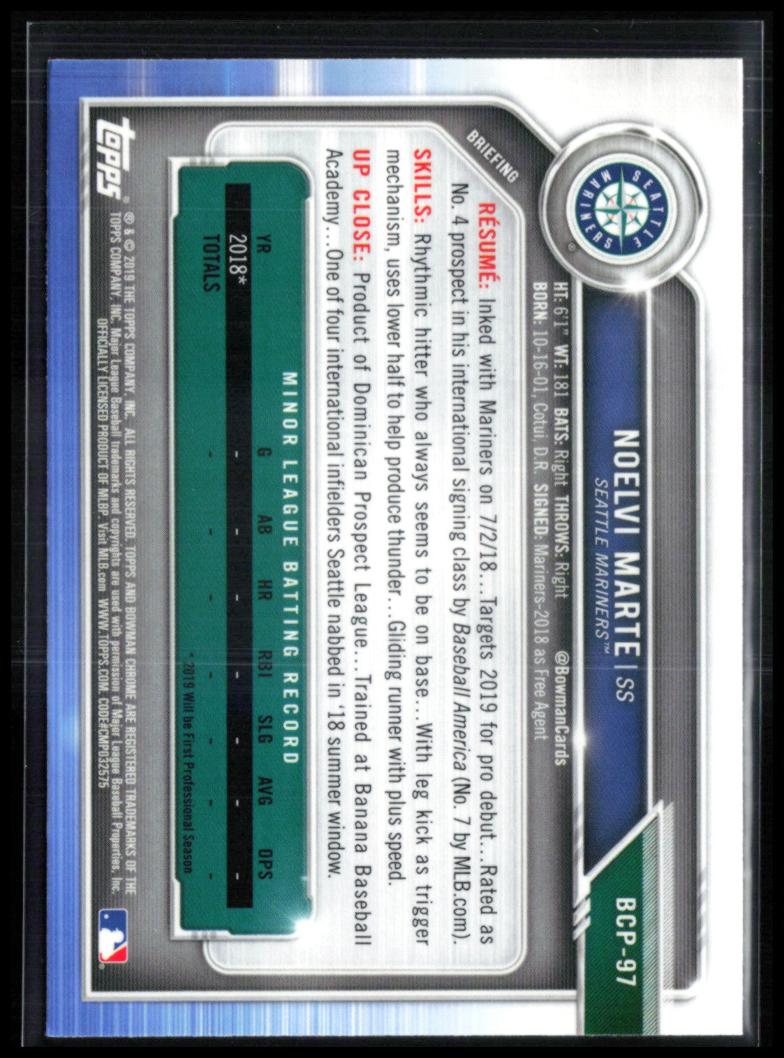 Noelvi Marte 1st Bowman