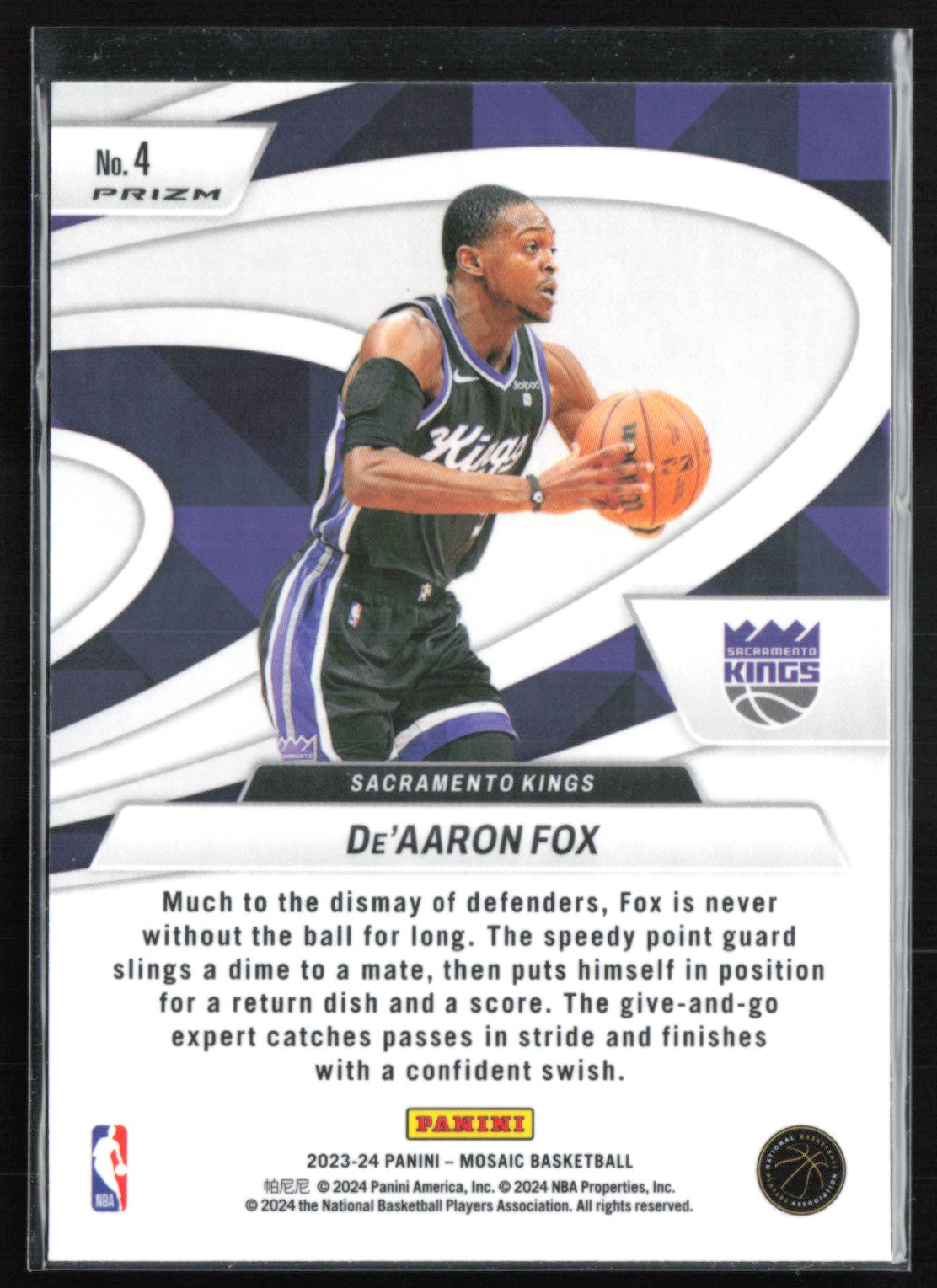 De'Aaron Fox Green Mosaic