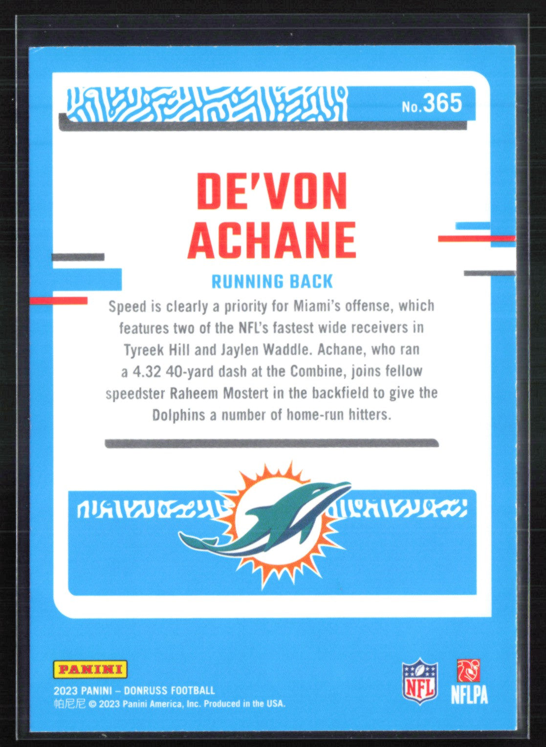 De'Von Achane RC