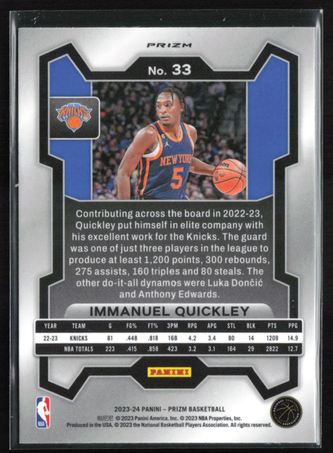 Immanuel Quickley Prism