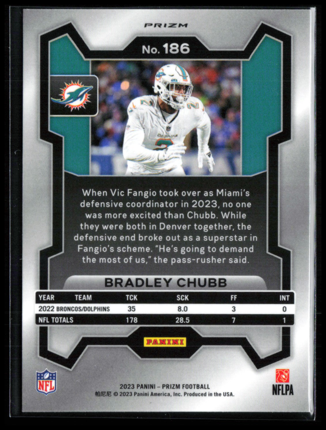 Bradley Chubb Silver Prizm