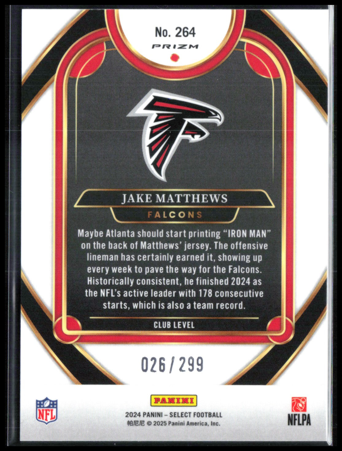Jake Matthews Copper Shock /299