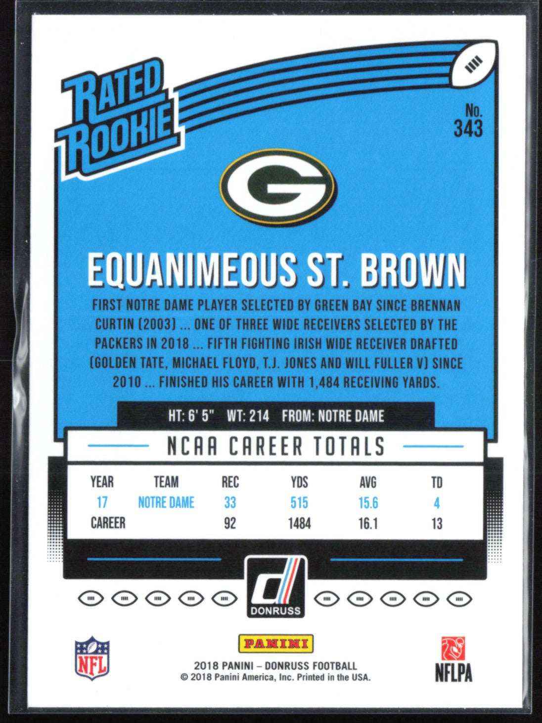 Equanimeous St. Brown RC