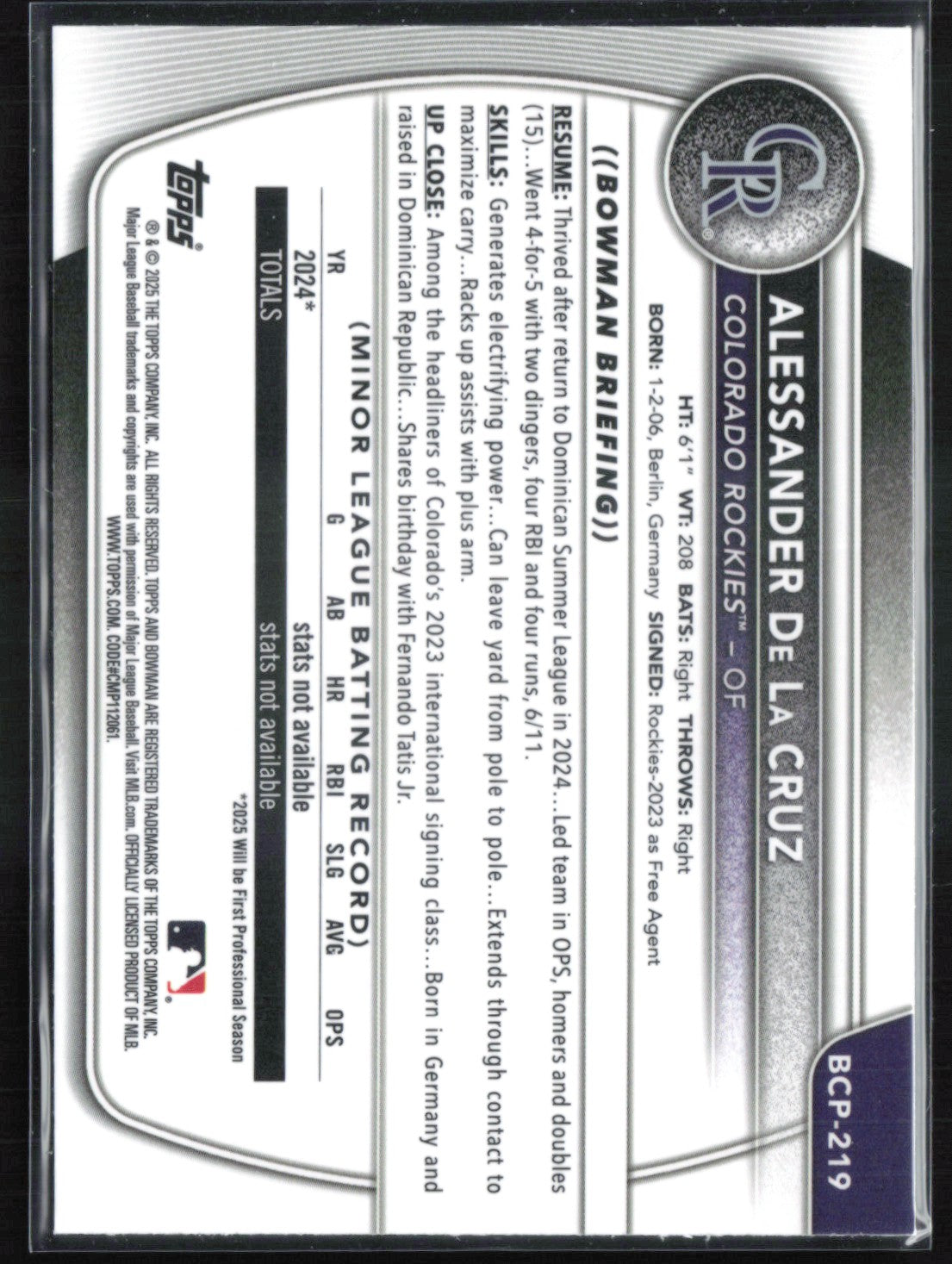 Alessander De La Cruz 1st Bowman