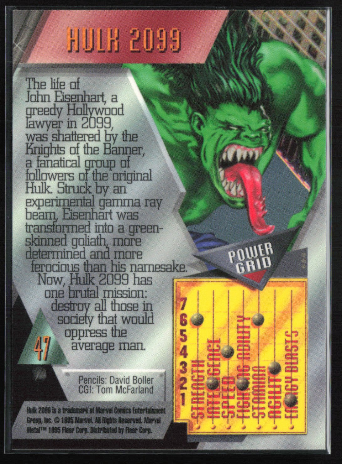 Hulk 2099 1996 Marvel Metal