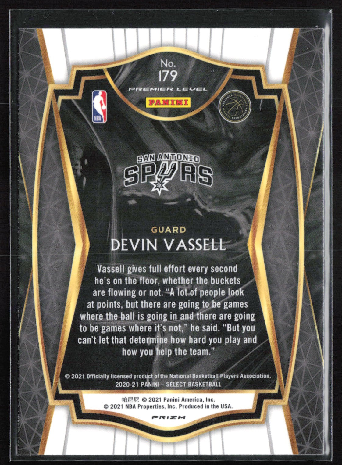 Devin Vassell RC SIlver