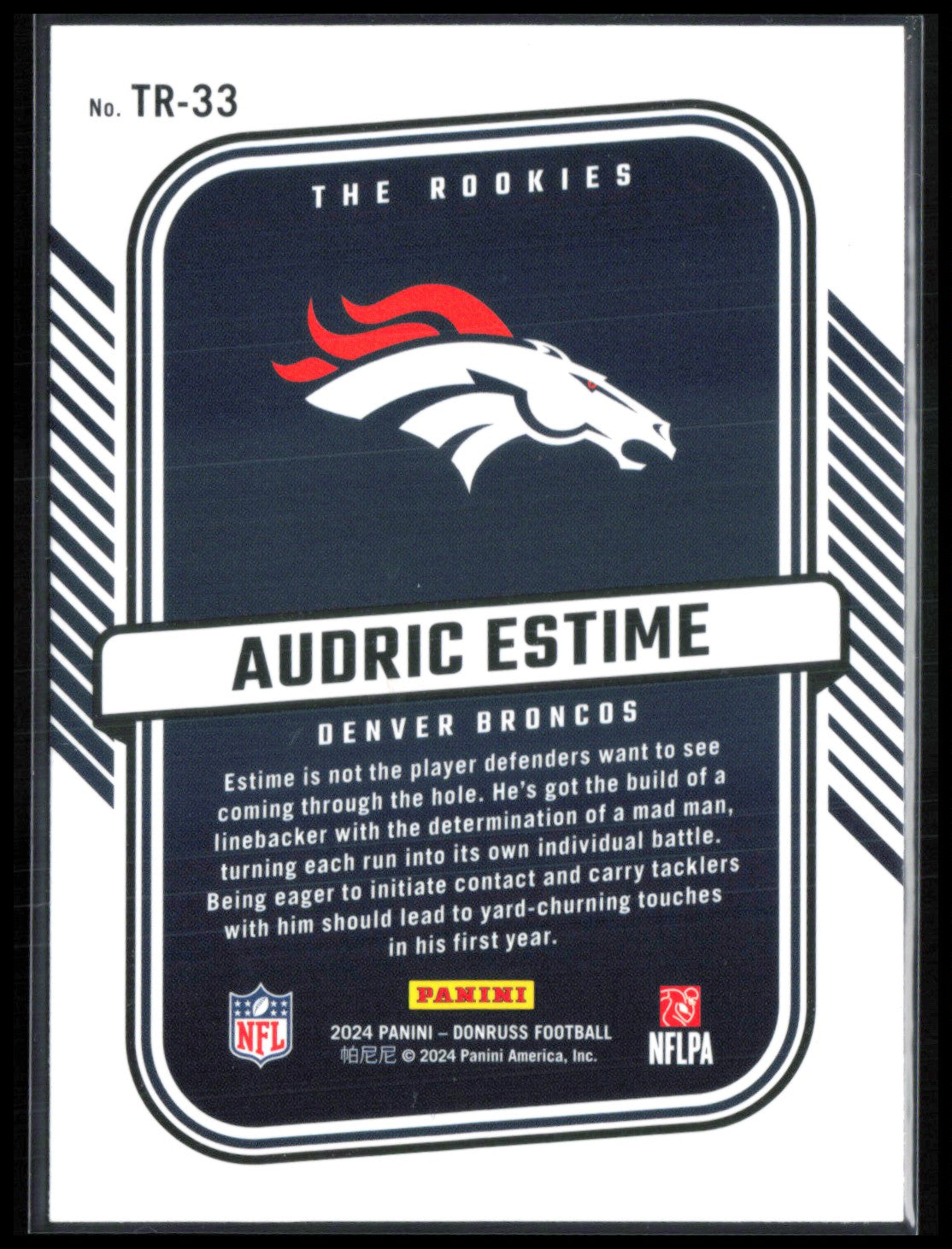 Audric Estime RC The Rookies