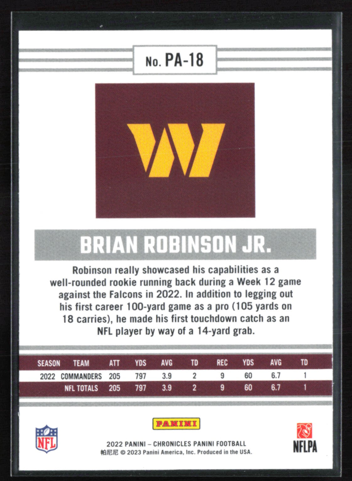 Brian Robinson Jr. RC