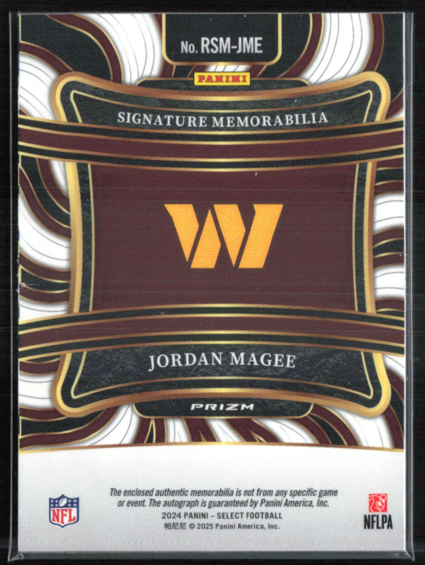 Jordan Magee RC Patch Auto Red Wave