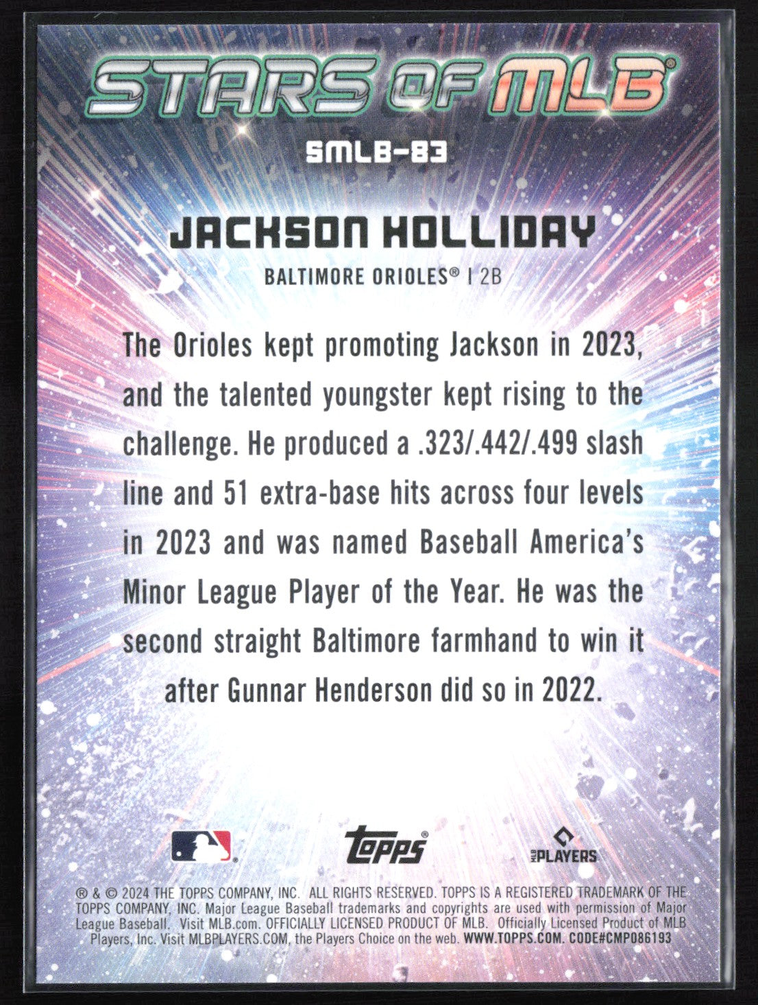 Jackson Holliday RC
