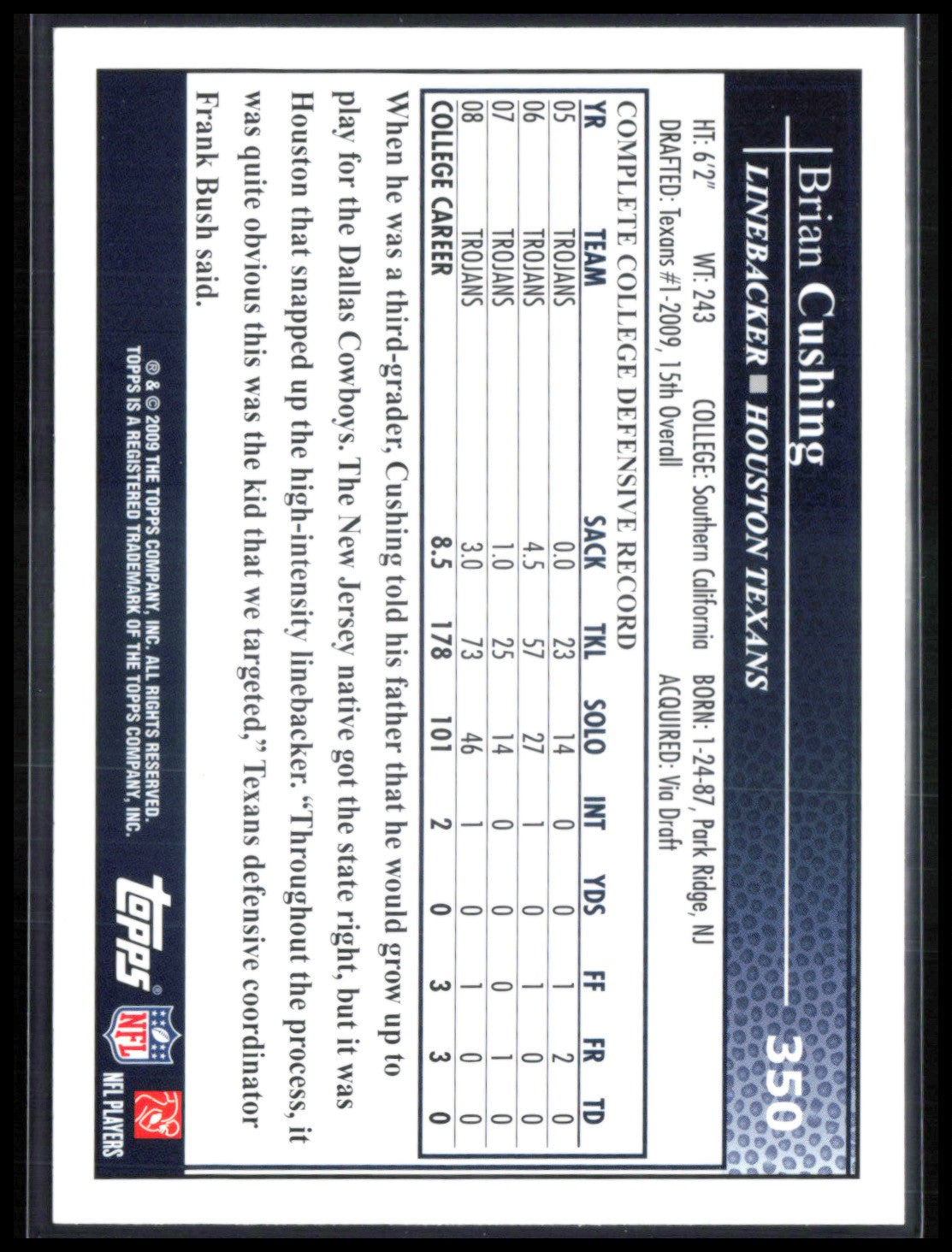 Brian Cushing RC