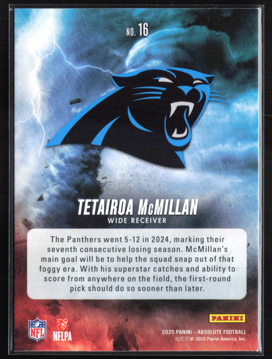 Tetairoa McMillan RC By Storm