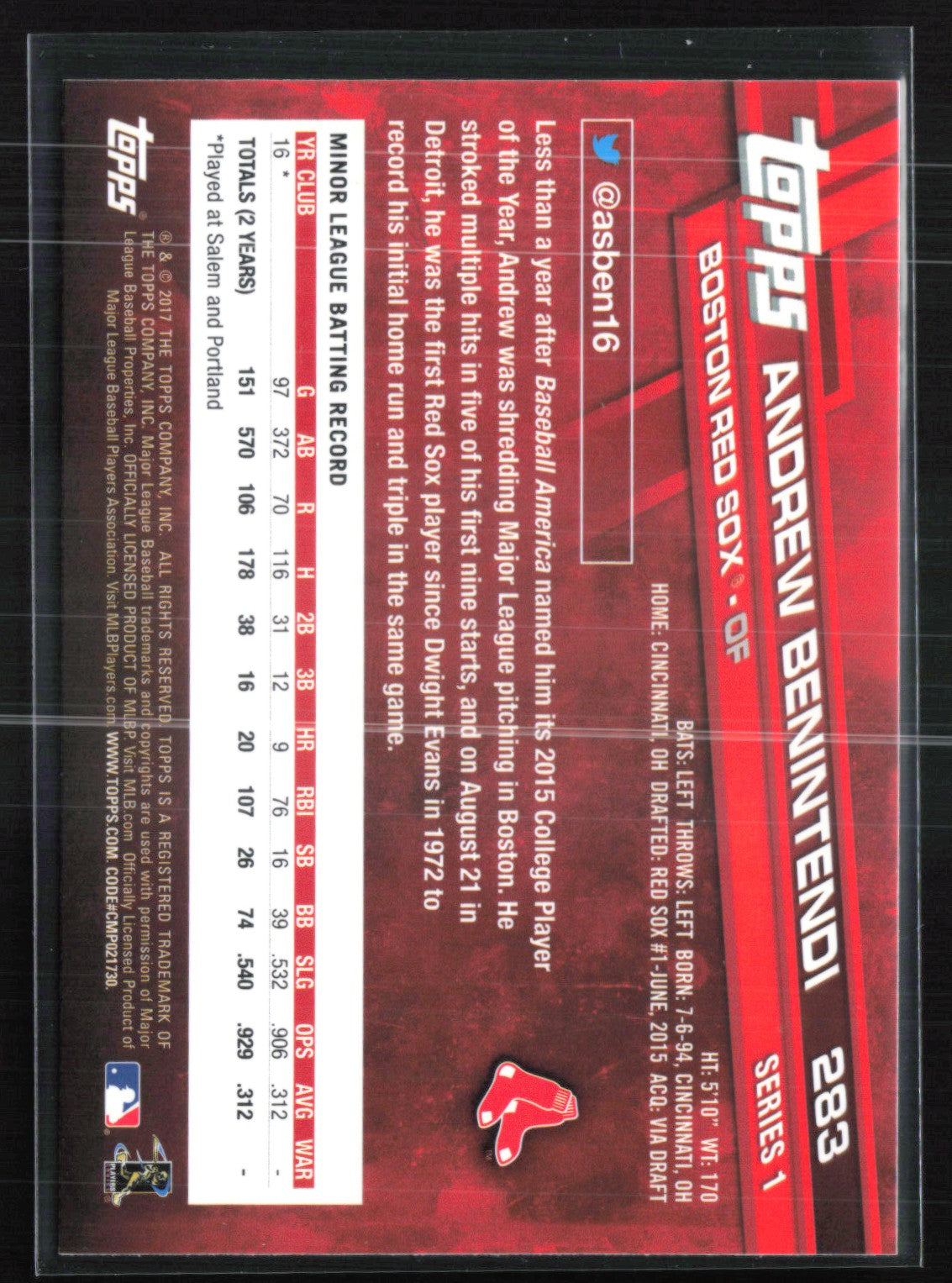 Andrew Benintendi RC