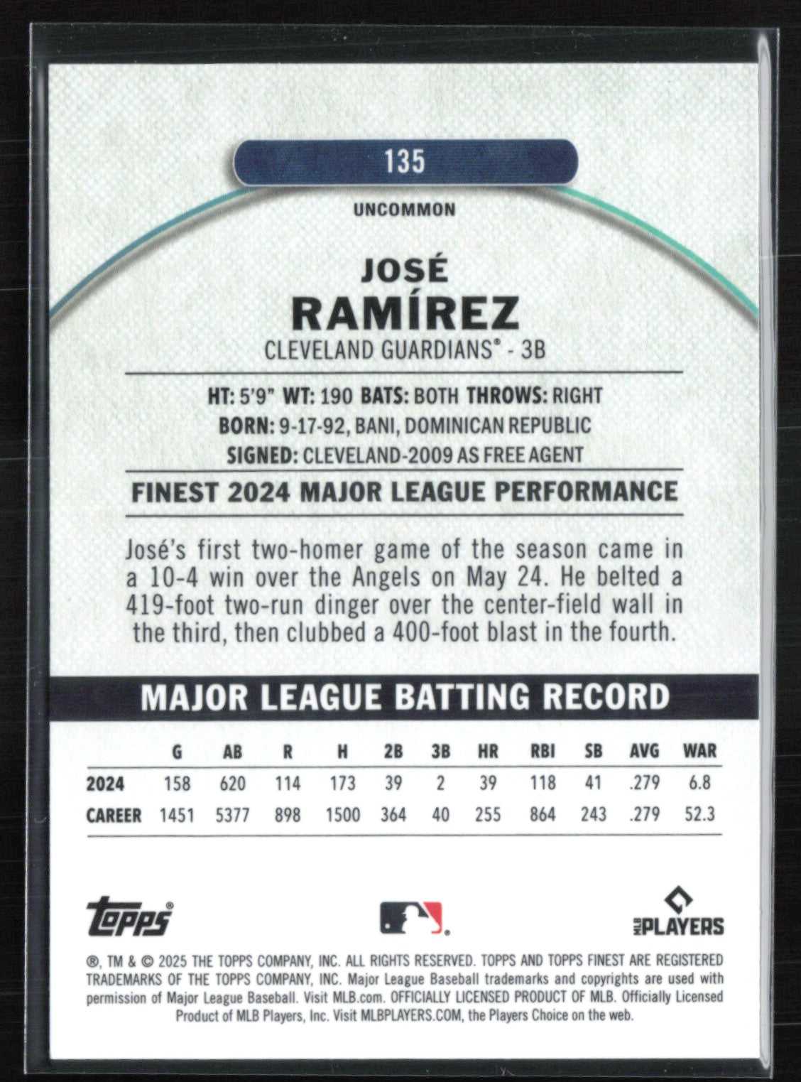 Jose Ramirez Purple /99