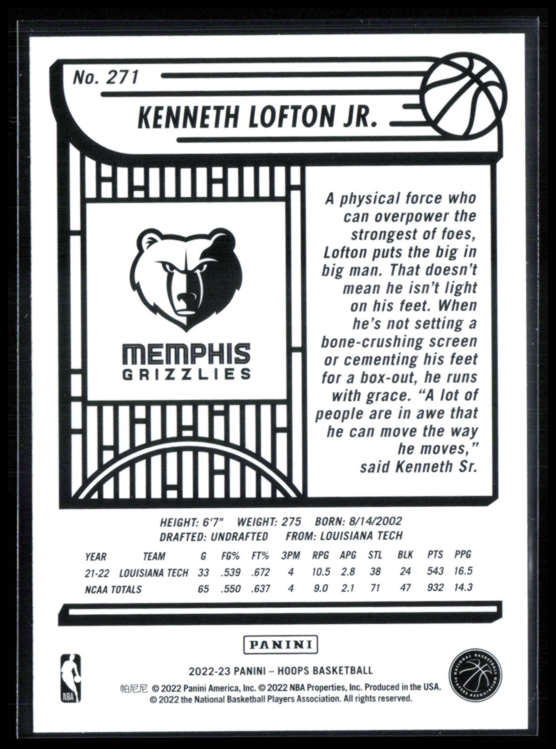 Kenneth Lofton Jr. RC