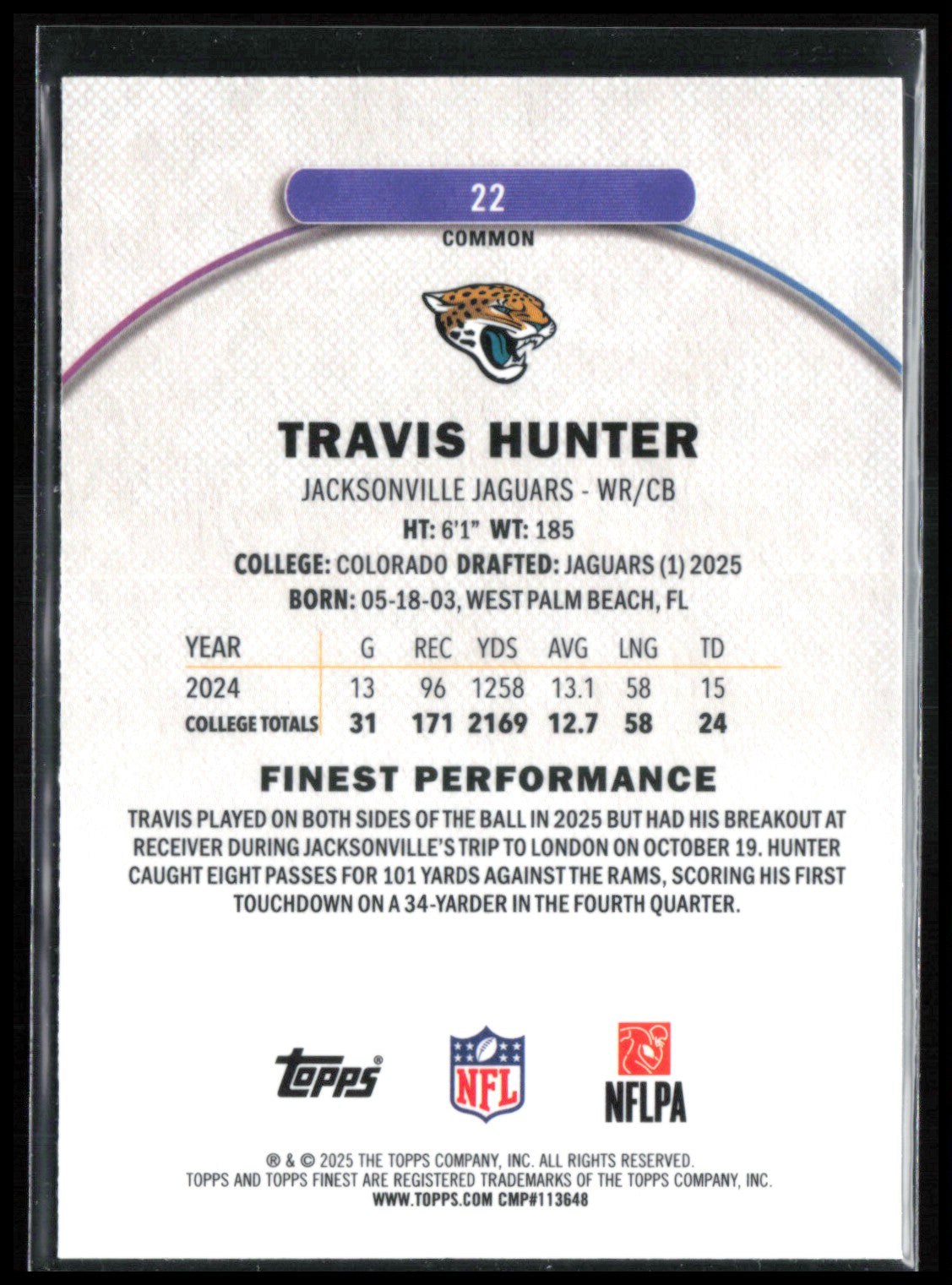 Travis Hunter RC