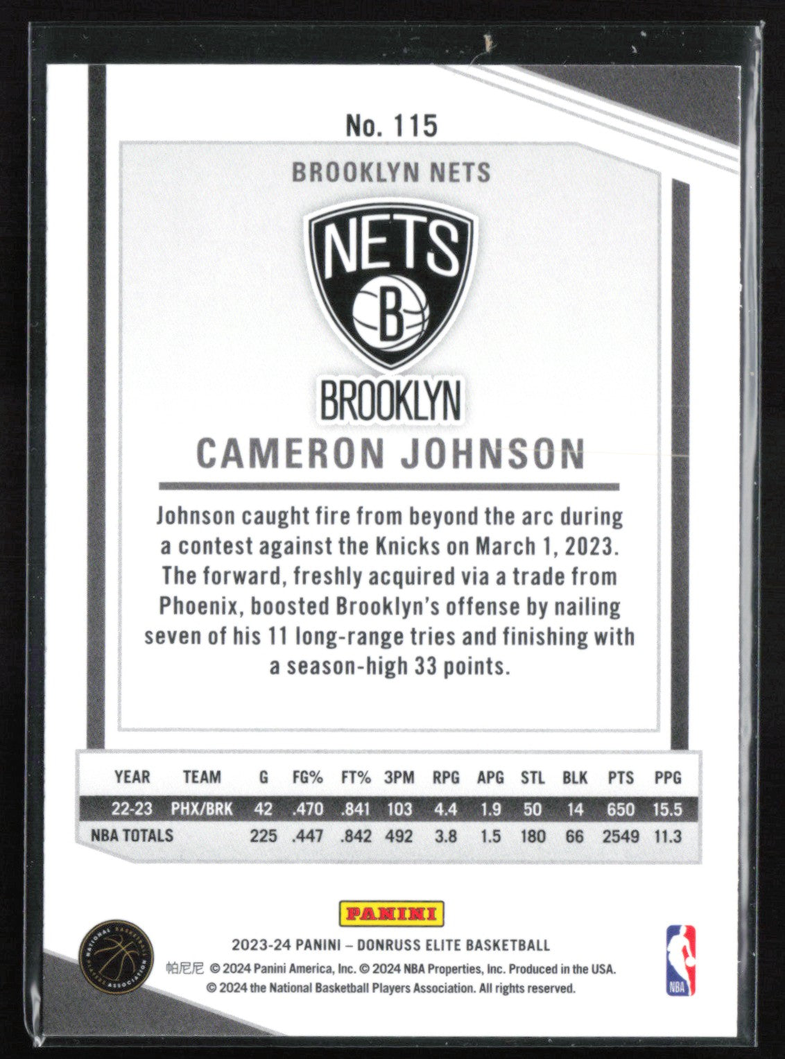 Cameron Johnson Red