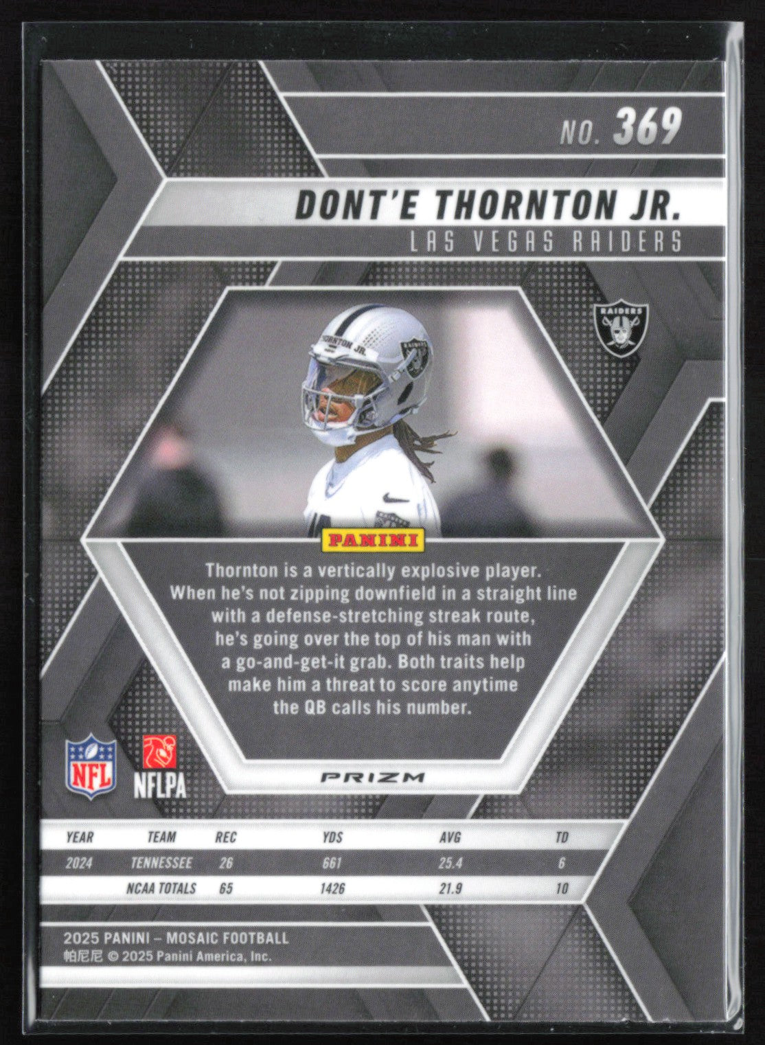 Dont'e Thornton Jr. RC Red White