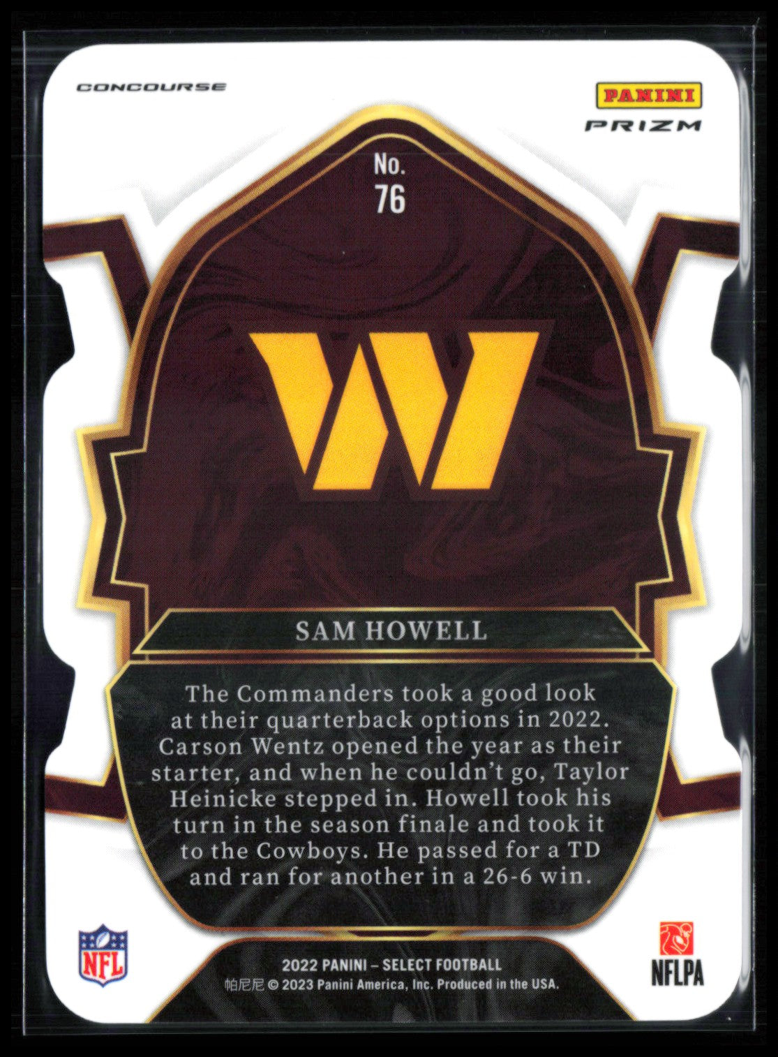 Sam Howell RC Silver