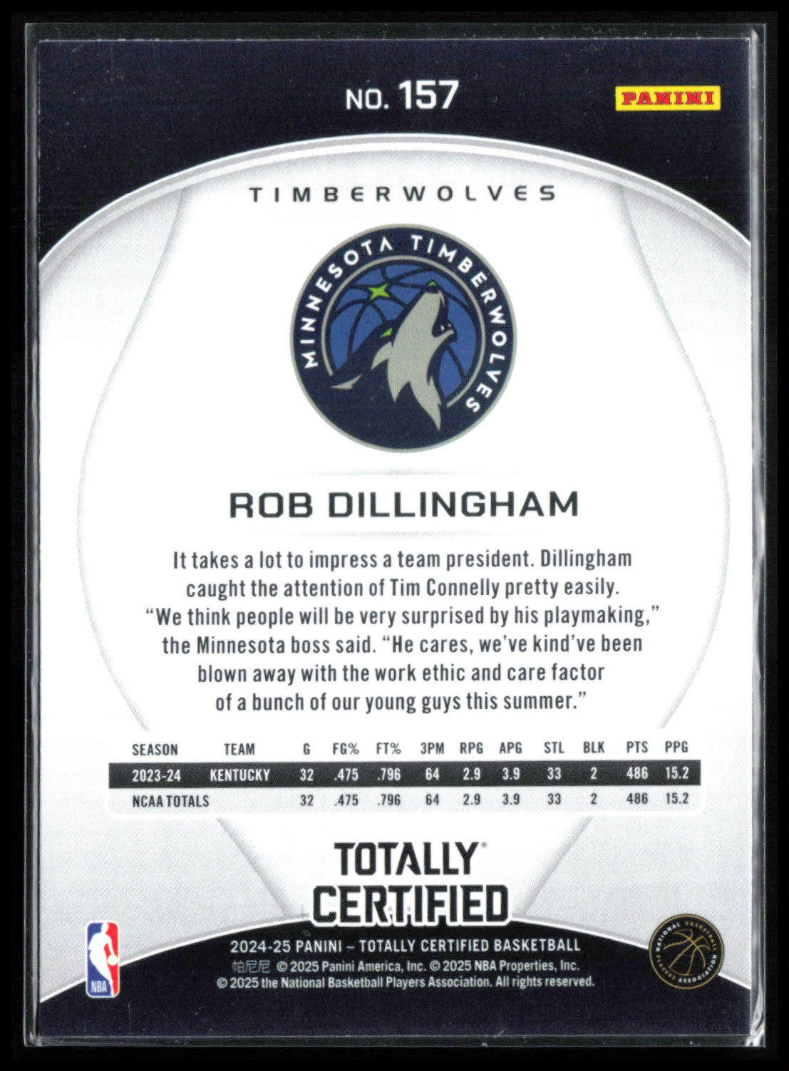 Rob Dillingham RC