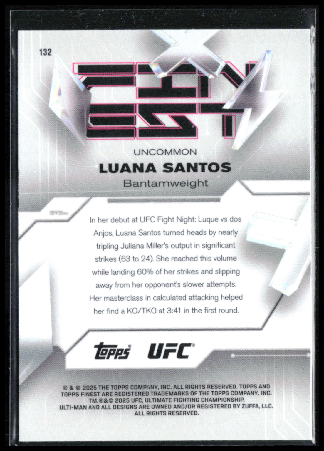 Luana Santos Finest /200 RC Uncommon