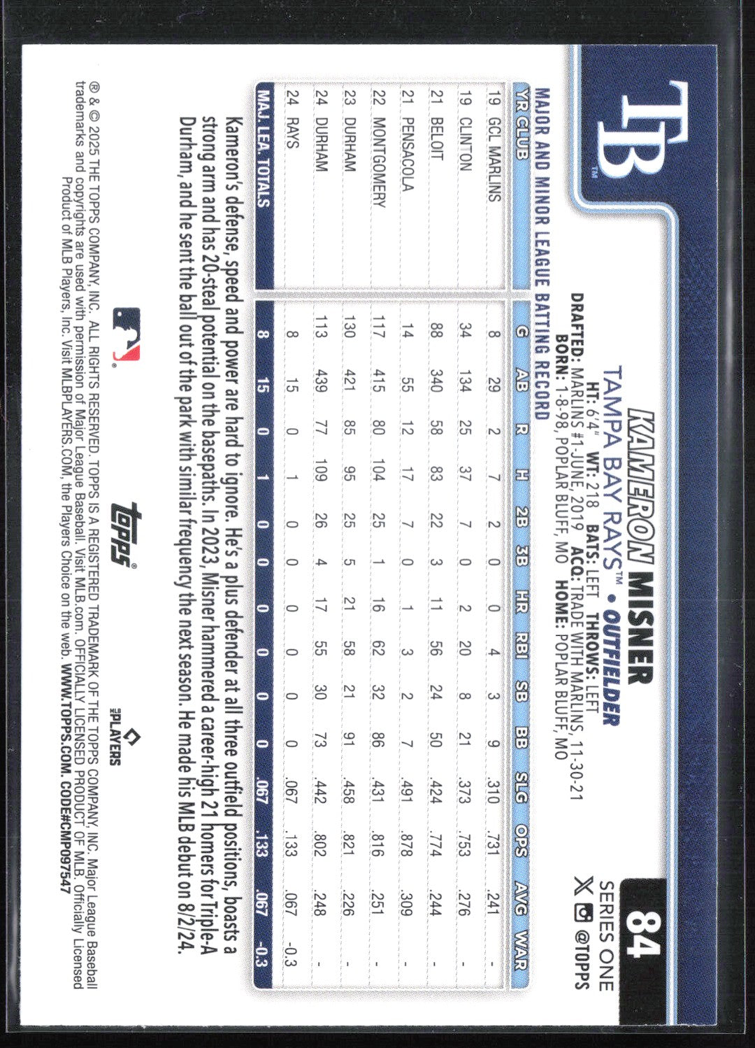 Kameron Misner RC