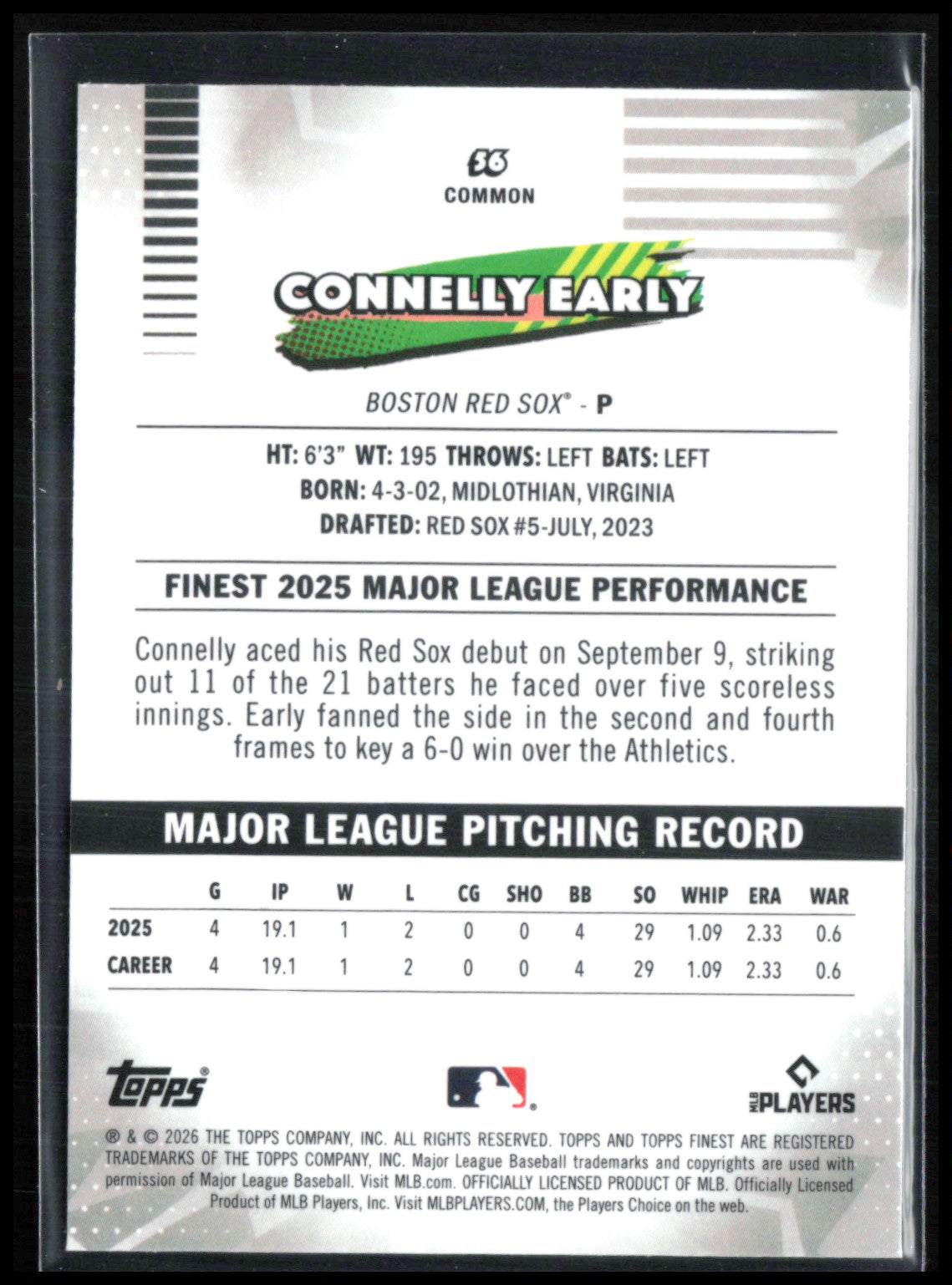 Connelly Early RC