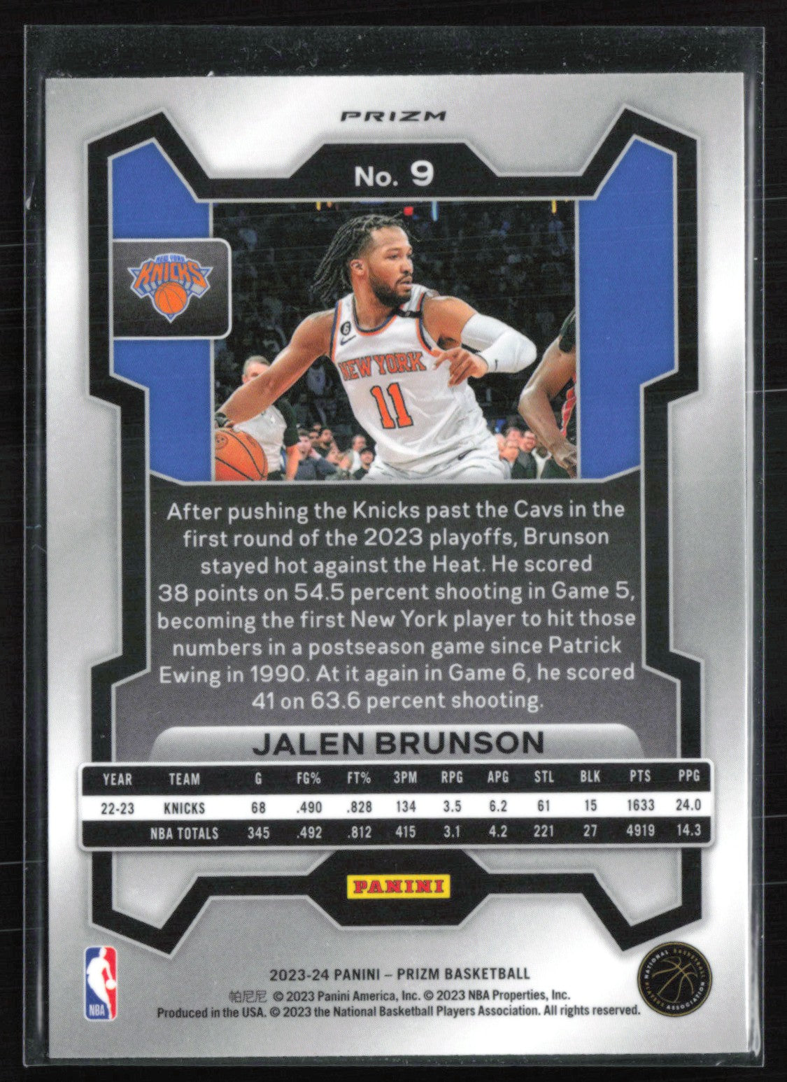 Jalen Brunson Cracked Ice