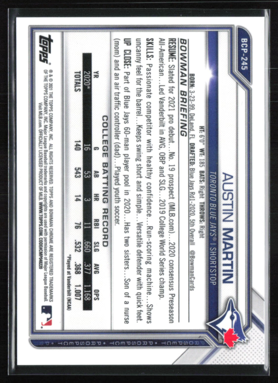 Austin Martin Fuchsia Mojo /199 Prospect