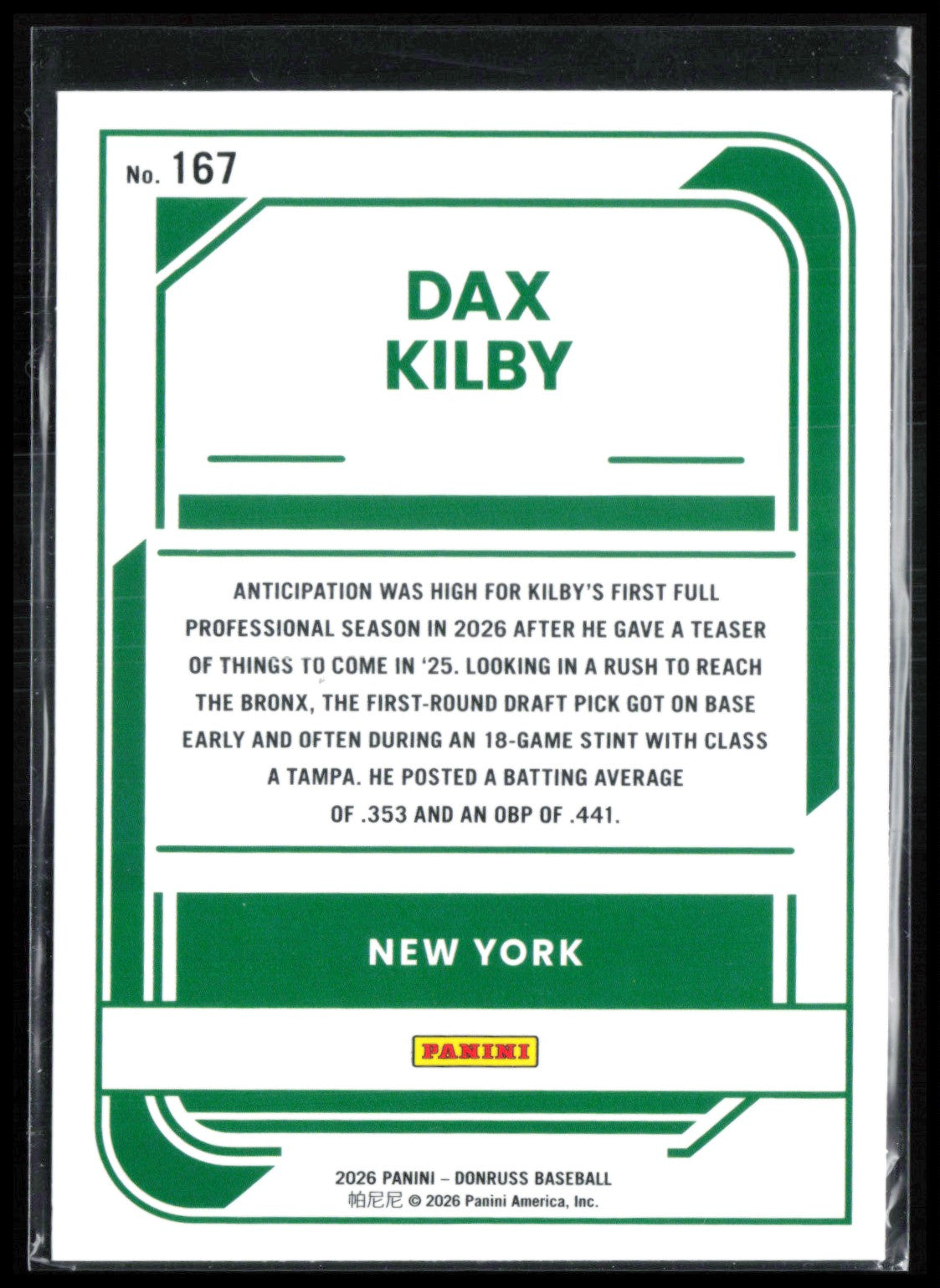 Dax Kilby Rated Prospect Red Blue
