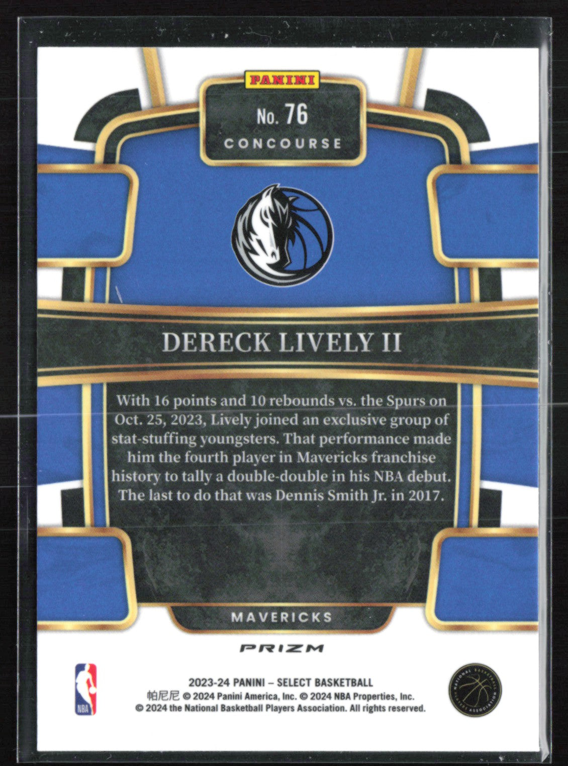 Dereck Lively II RC Tri-Color