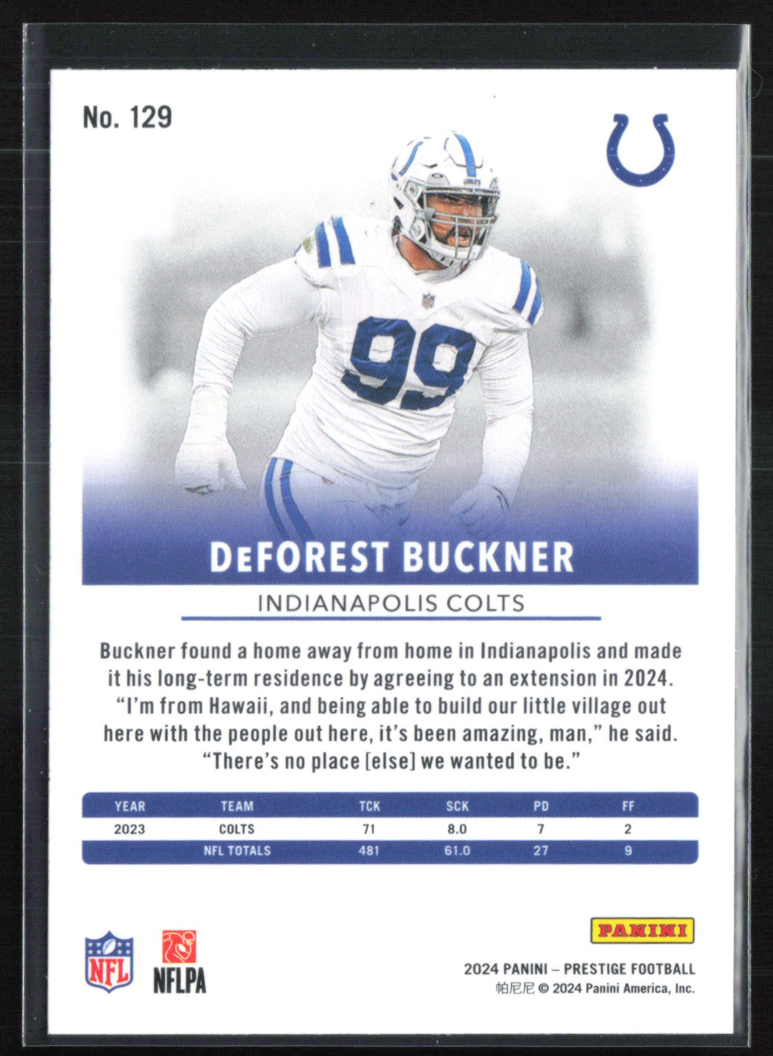 DeForest Buckner Xtra Points