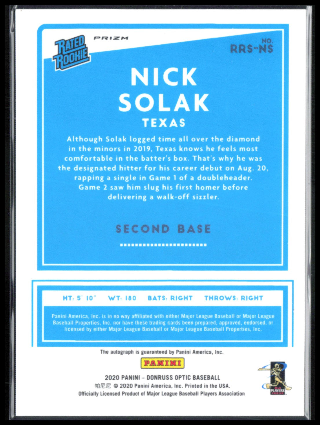 Nick Solak RC Auto Pink Velocity