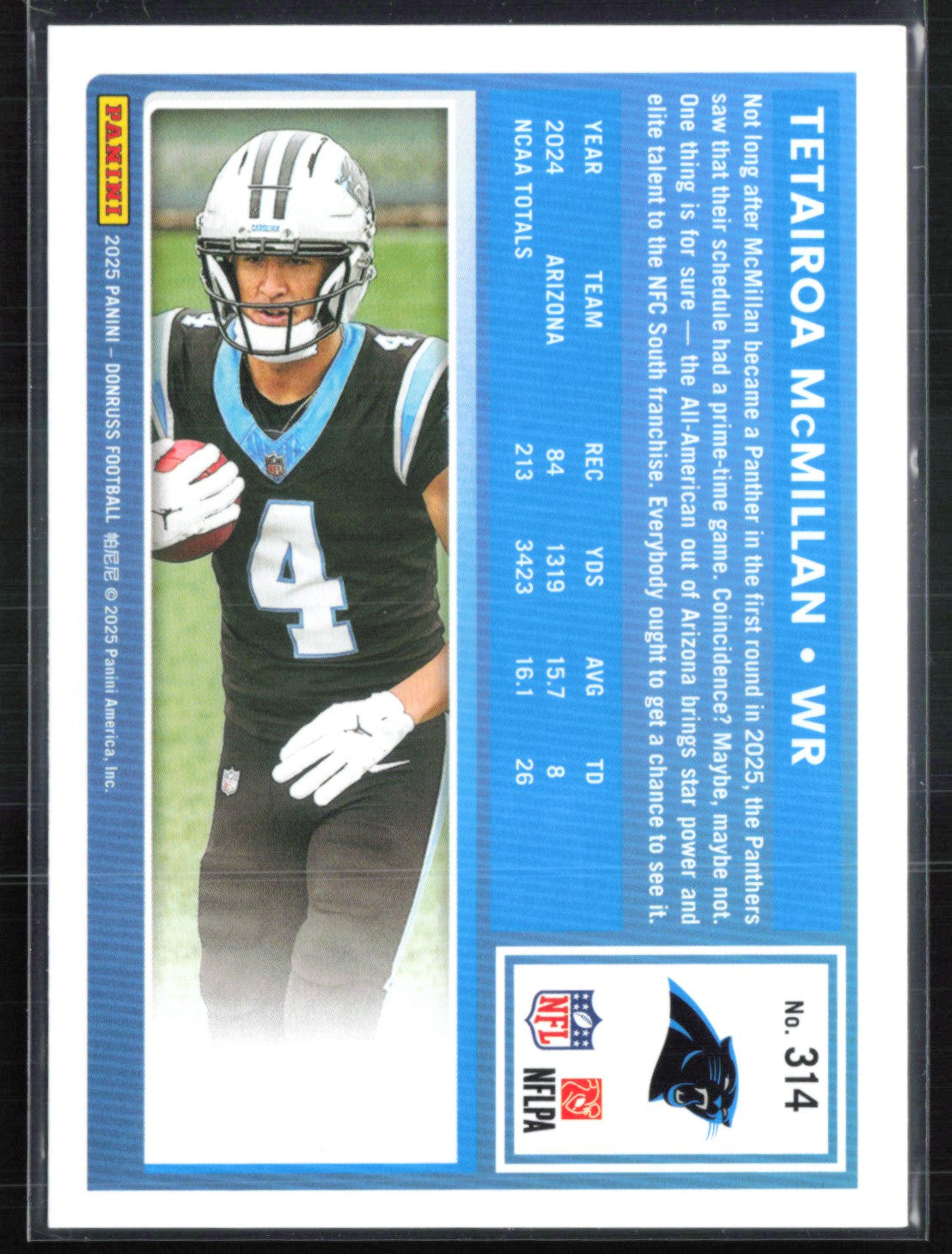 Tetairoa McMillan RC Rated Rookie