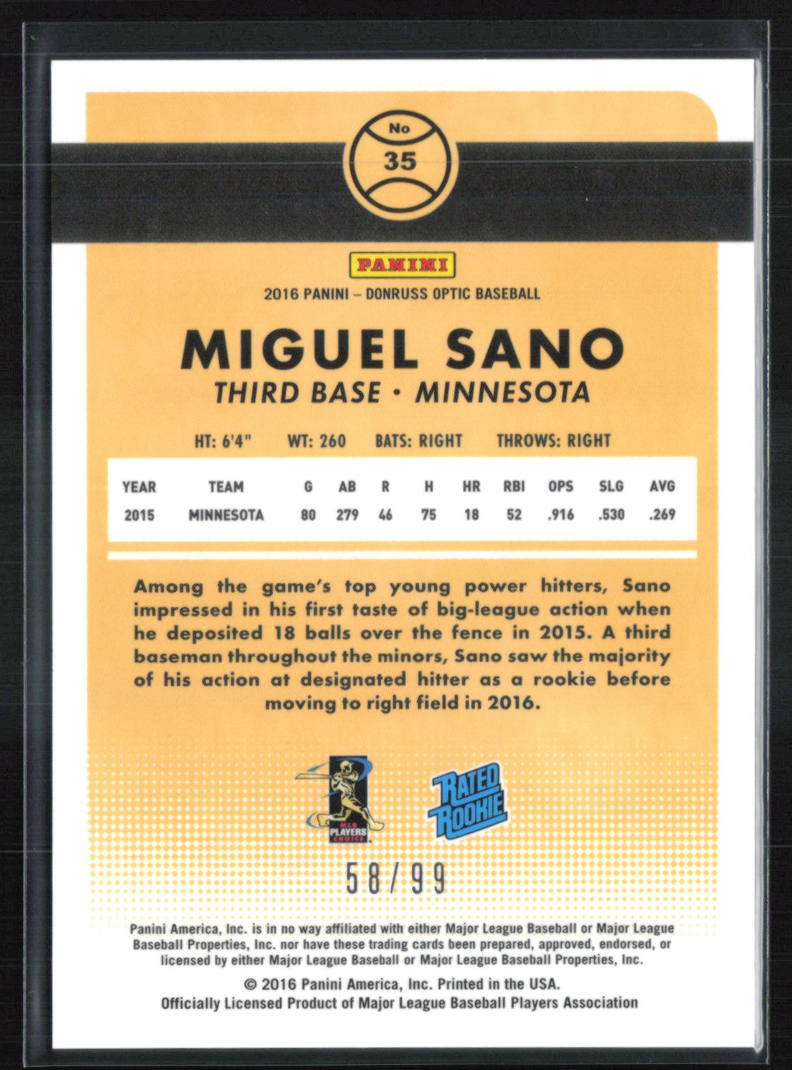 Miguel Sano RC Red /99