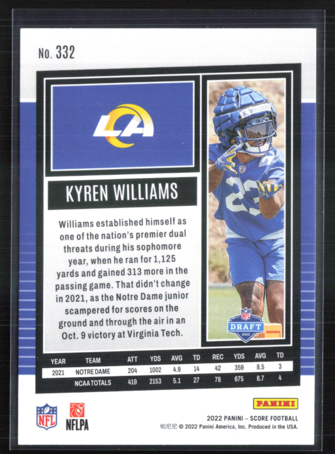 Kyren Williams RC