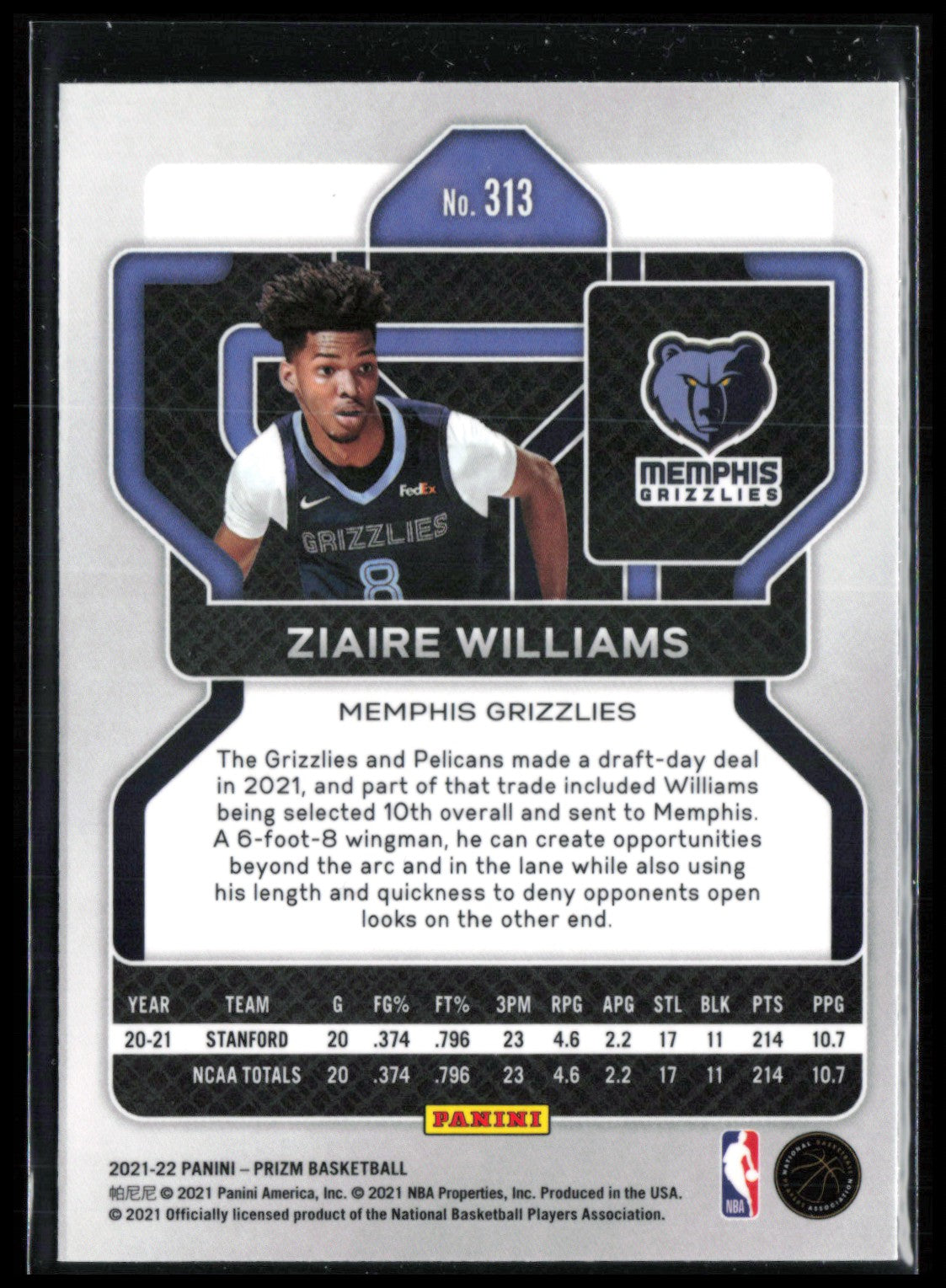 Ziaire Williams RC