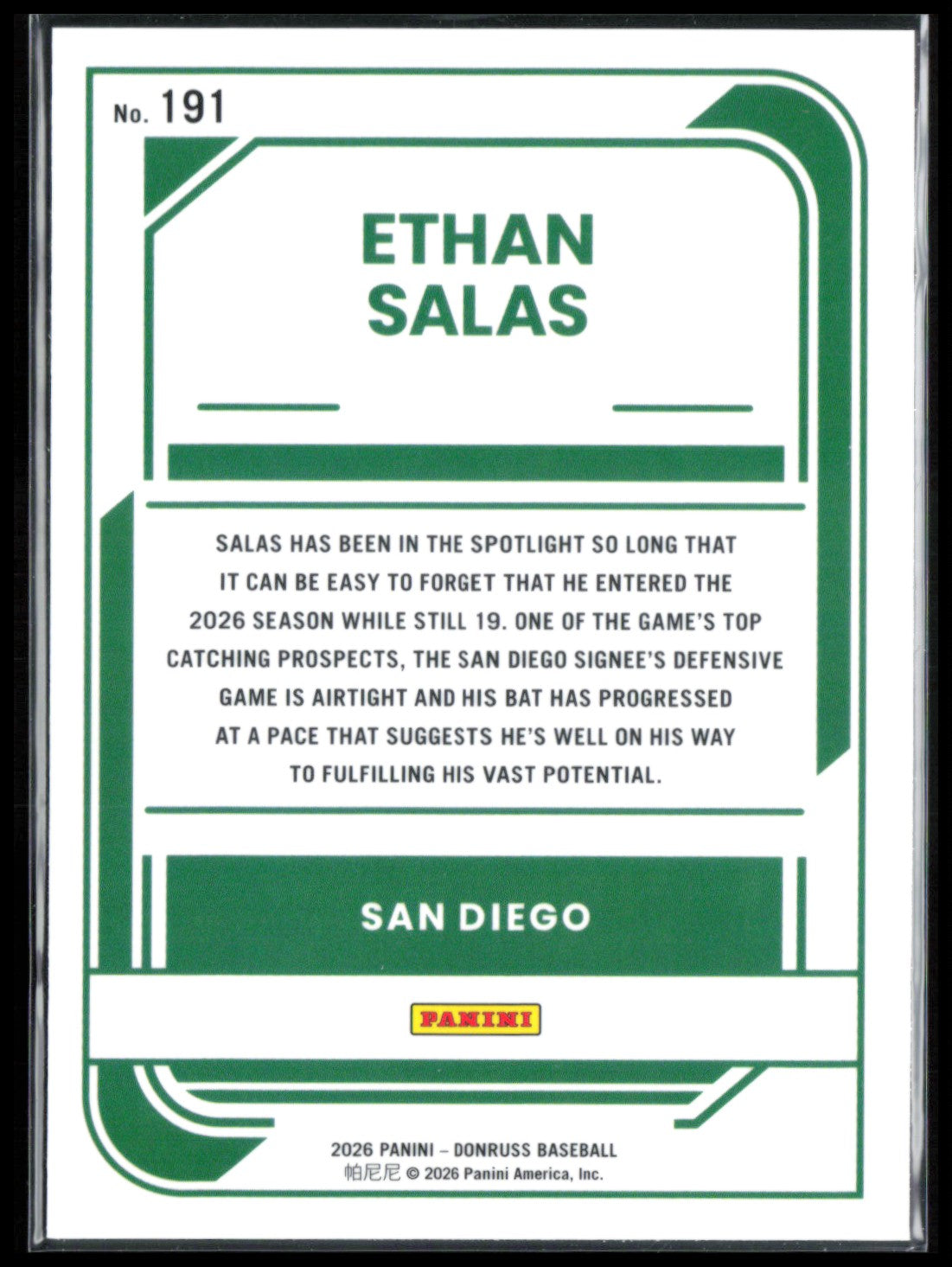 Ethan Salas Rated Prospect